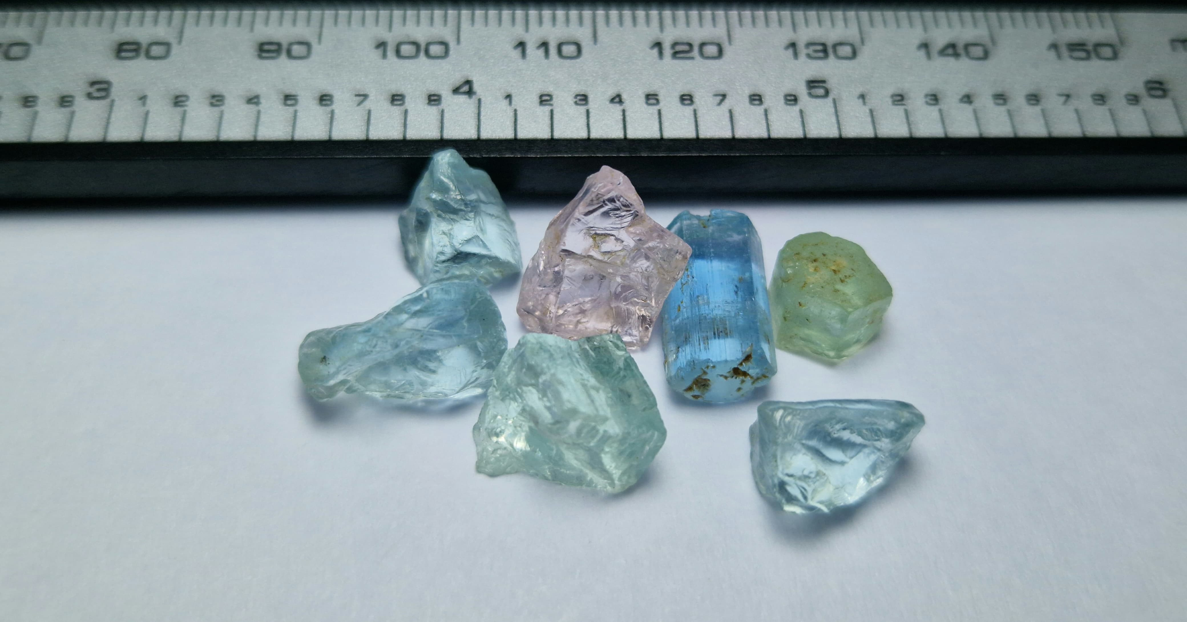 29.70 Ct. Mix Beryl Facet Rough from Nigeria