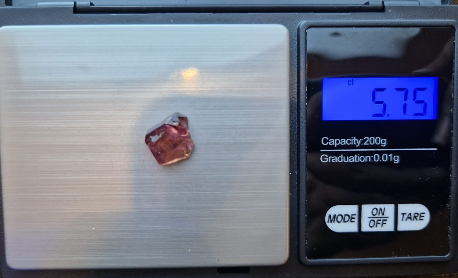 5.75 Ct. Pink Tourmaline Facet Rough from Nigeria