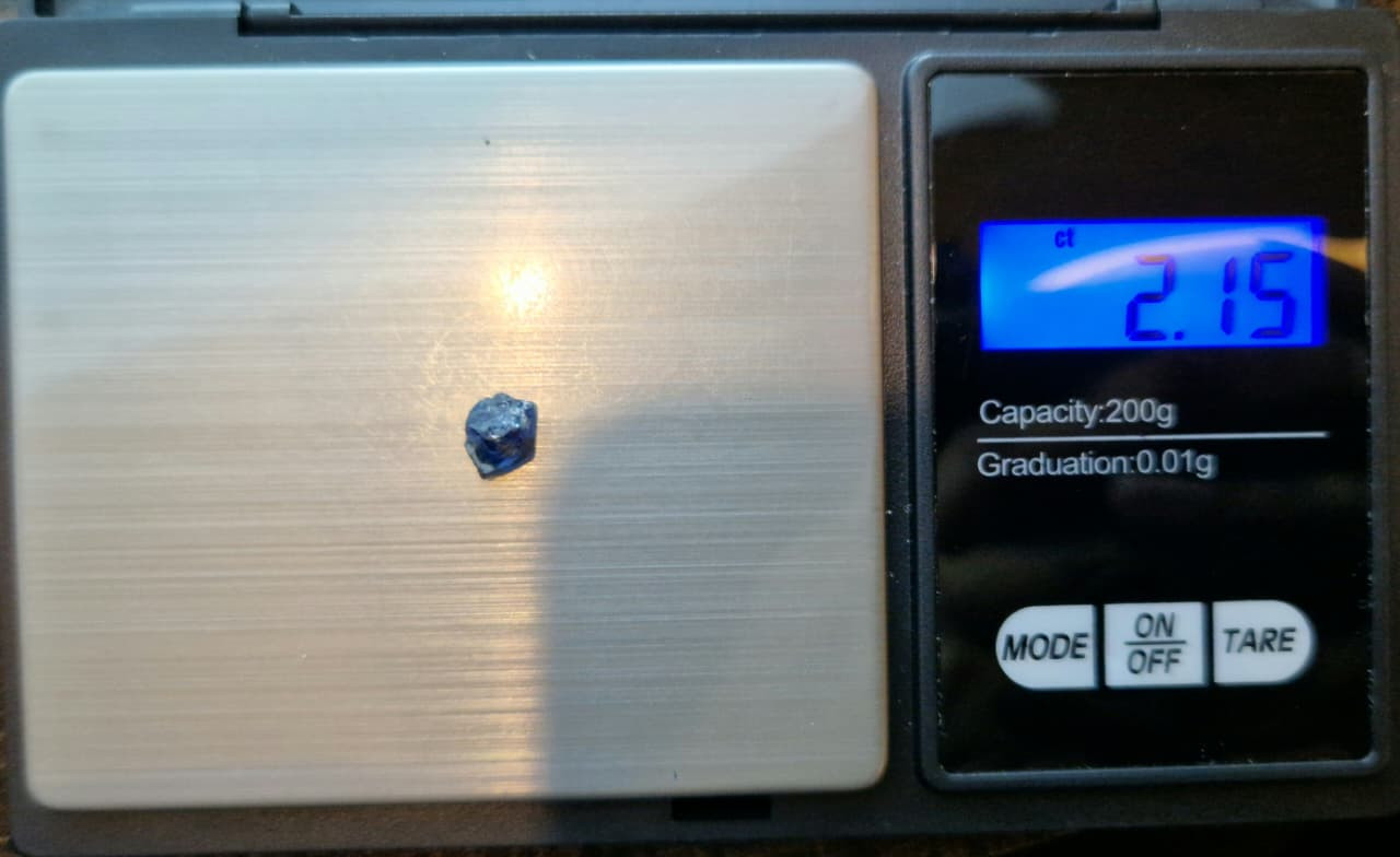 2.15 Ct. Royal Blue Sapphire Facet Rough from Nigeria