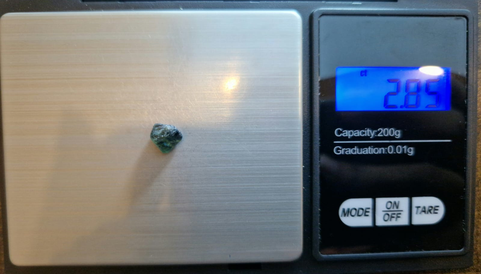 2.85 Ct. Blue Green Sapphire Facet Rough from Nigeria