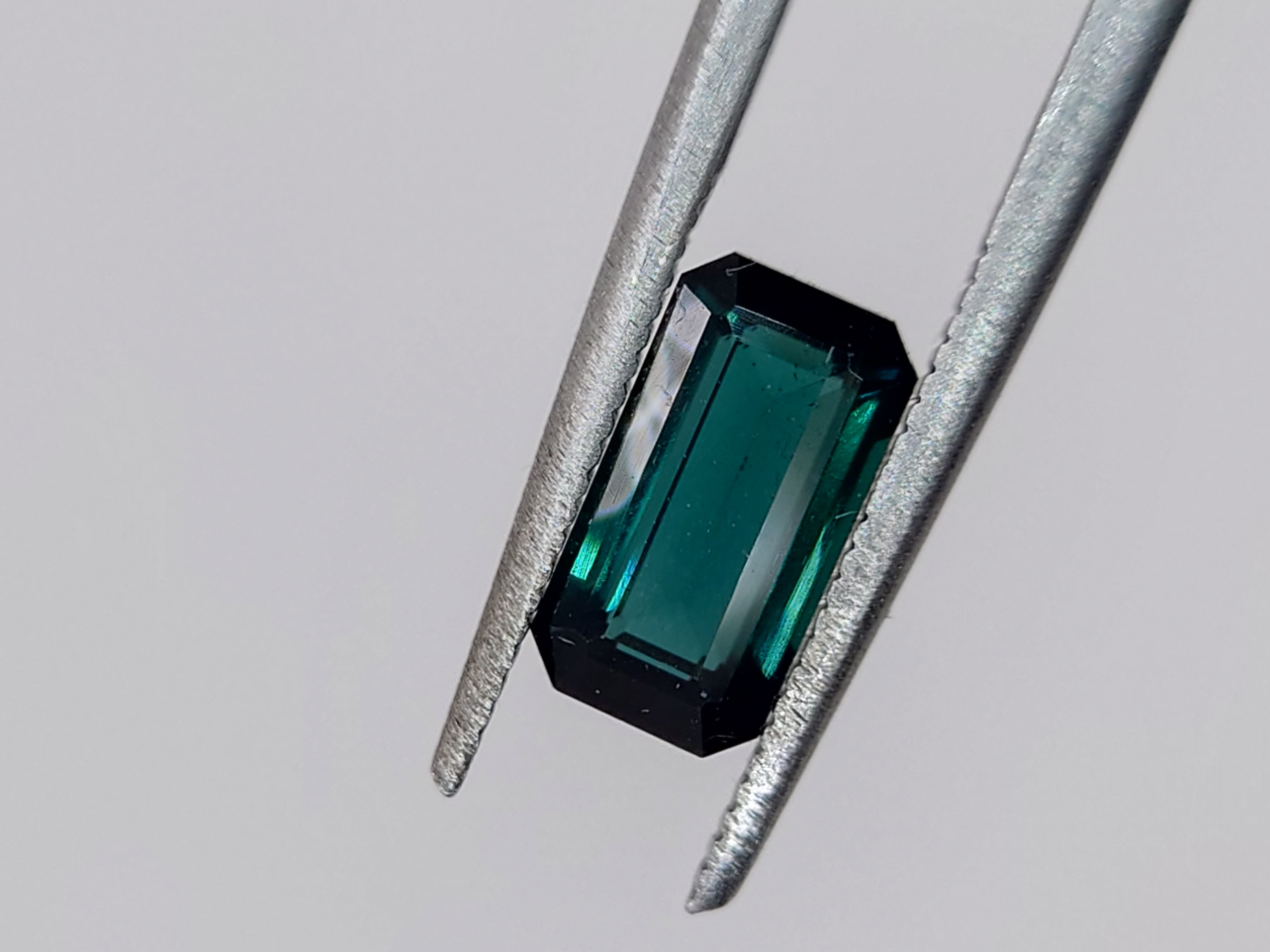 1.50 Ct Indicolite Tourmaline Emerald cut from Nigeria