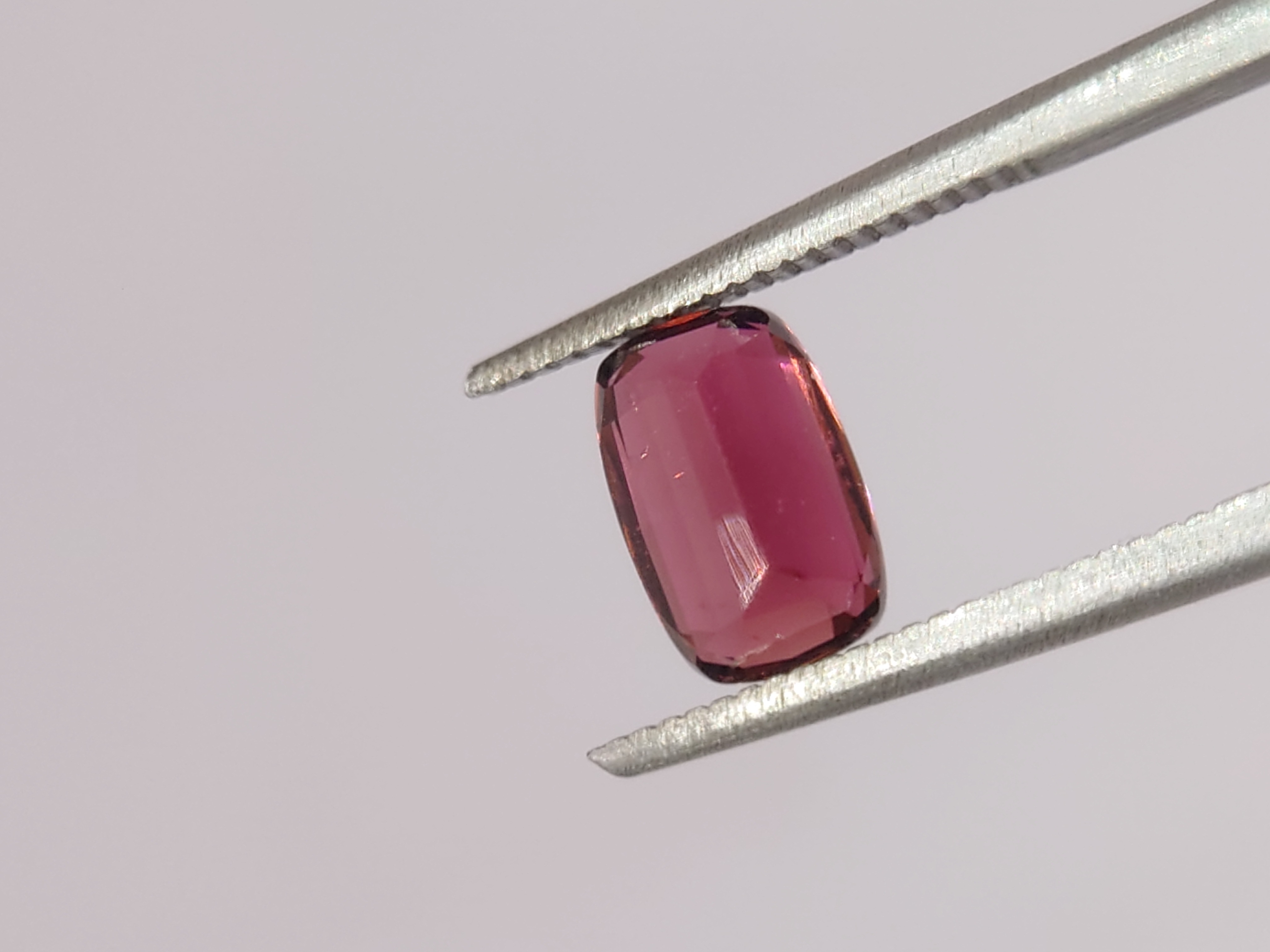 1.25 Ct Hot Pink Tourmaline in Cushion cut from Nigeria