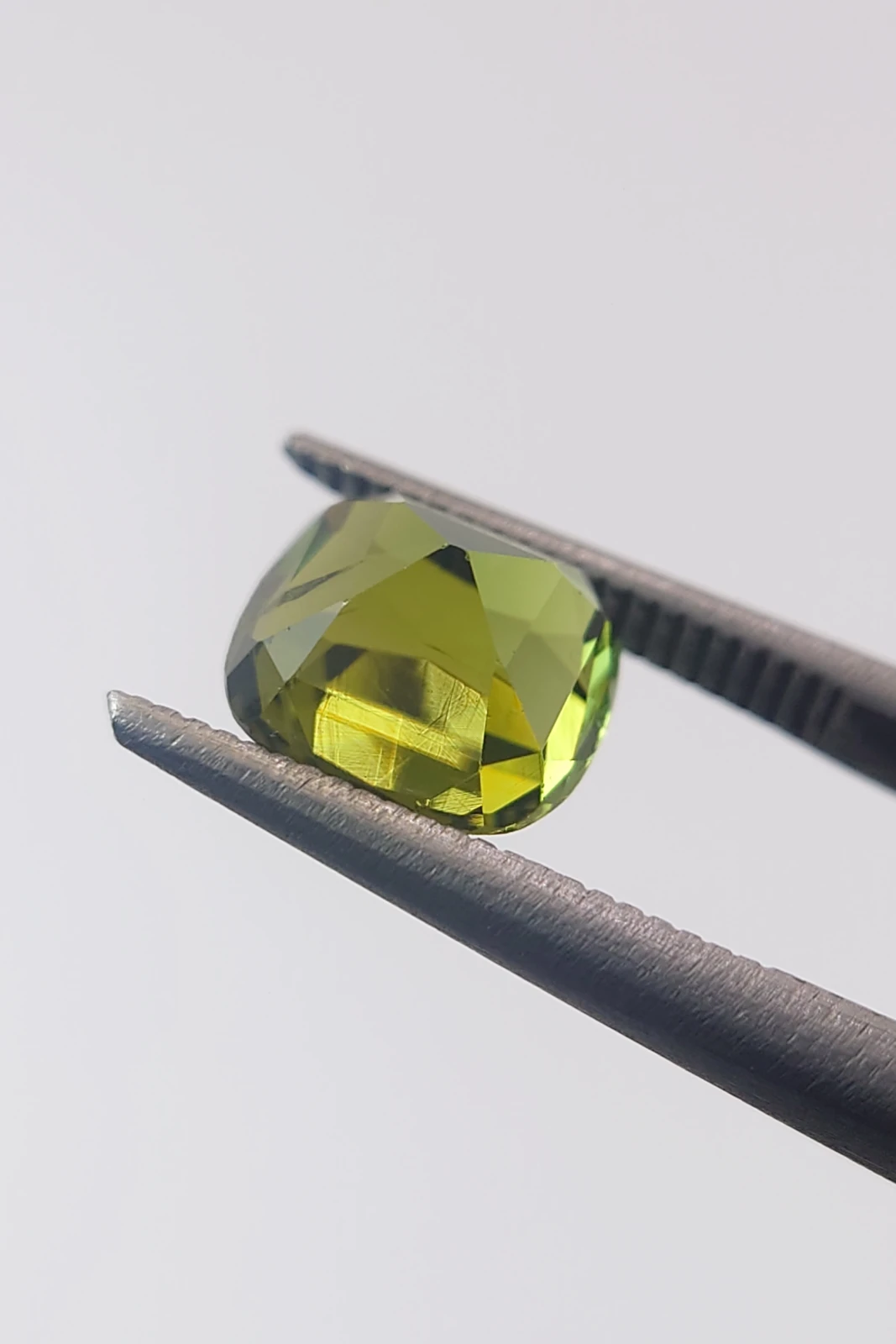 1.92ct Natural Green Cushion Cut Tourmaline Loose Gemstone from Afghanistan