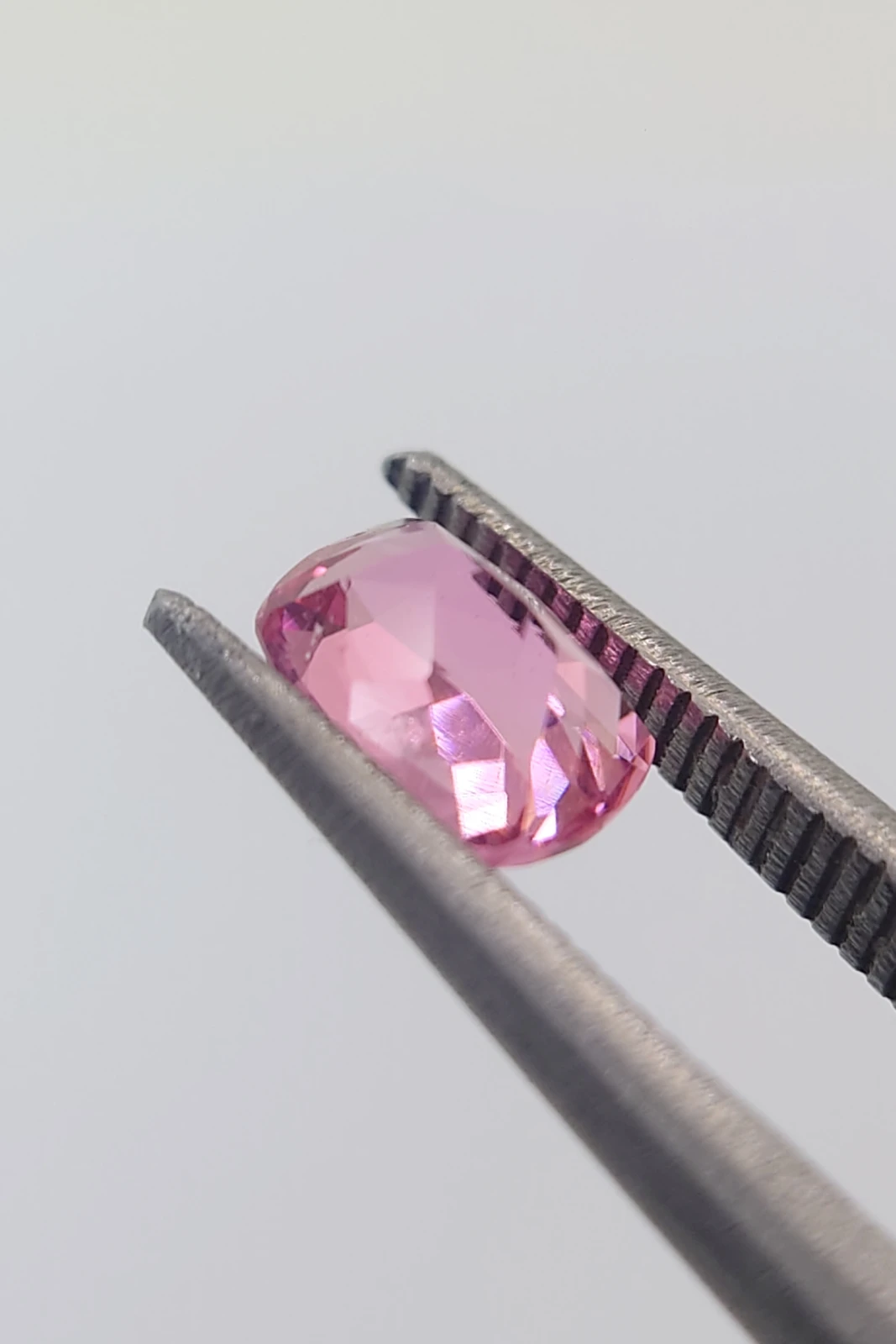 0.89ct Natural Vivid Pink Cushion Cut Tourmaline from Afghanistan