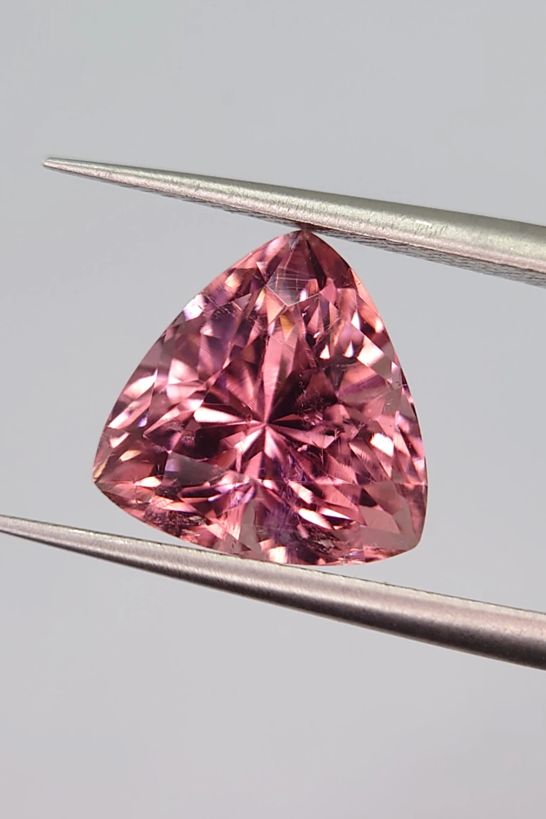 4.15ct Trillion Cut Natural Pink Tourmaline from Afghanistan