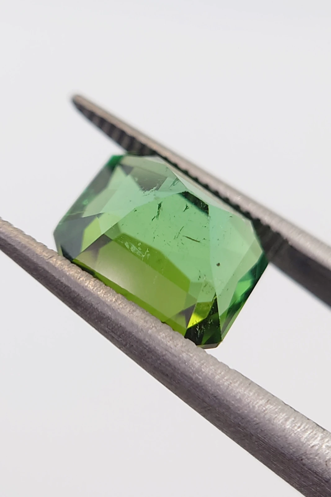 3.87ct Natural Green Tourmaline Modified Octagon Cut Loose Gemstone from Afghanistan