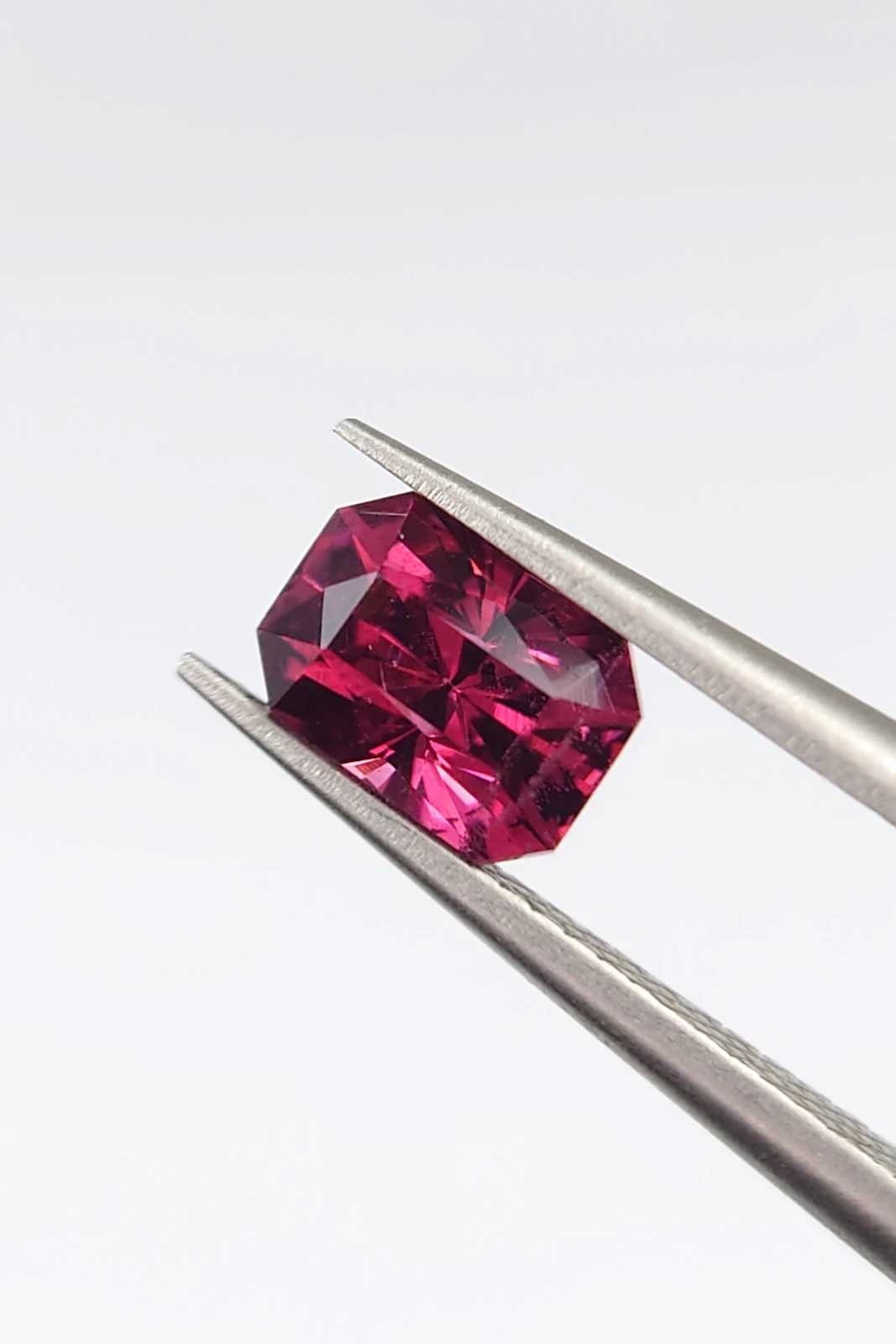0.92ct Radiant Cut Natural Rhodolite Garnet from Afghanistan