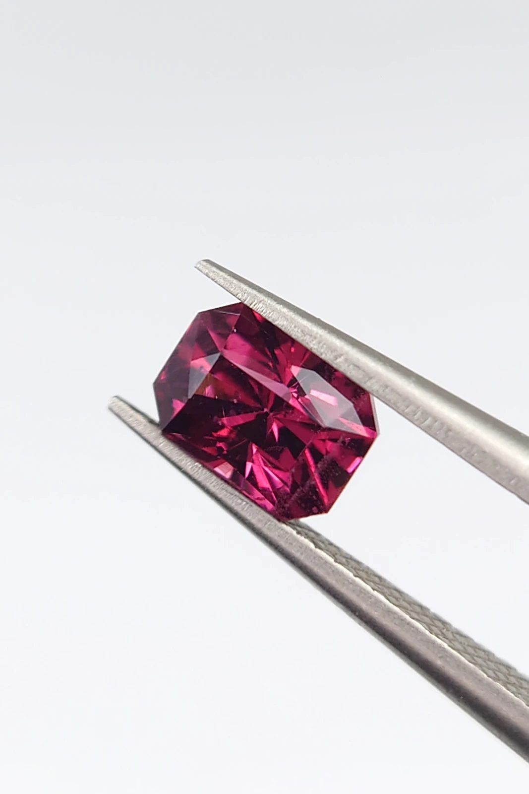 0.92ct Radiant Cut Natural Rhodolite Garnet from Afghanistan