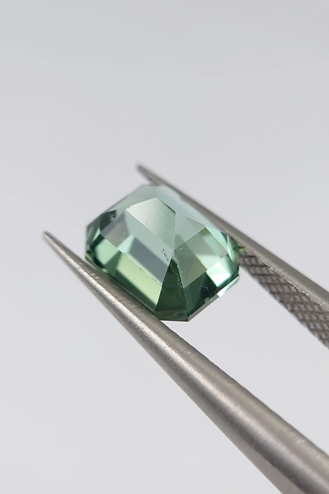 1.5ct Seafoam Green Emerald Cut Tourmaline from Afghanistan