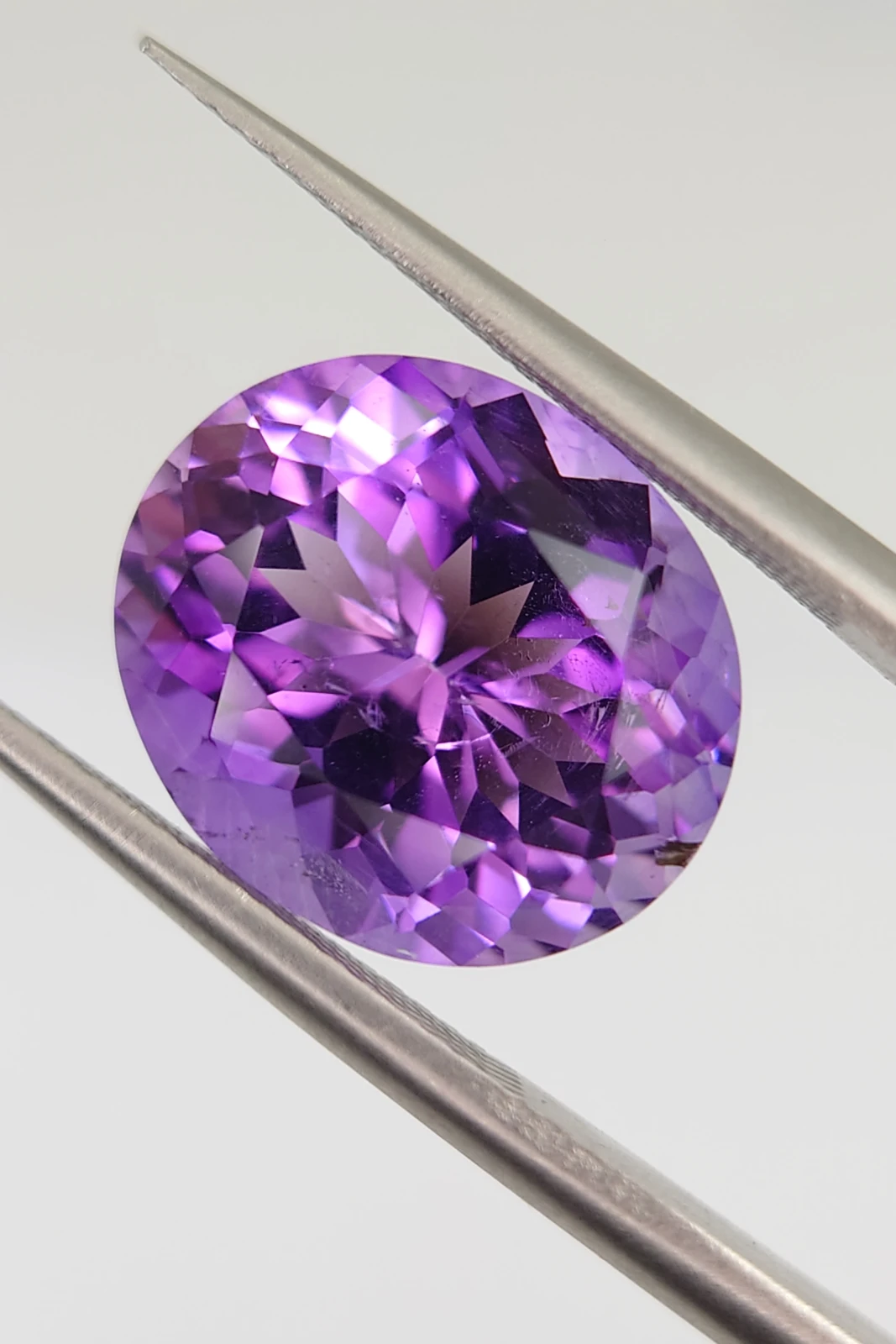 6.5ct Oval Cut Natural Siberian Amethyst from Nigeria