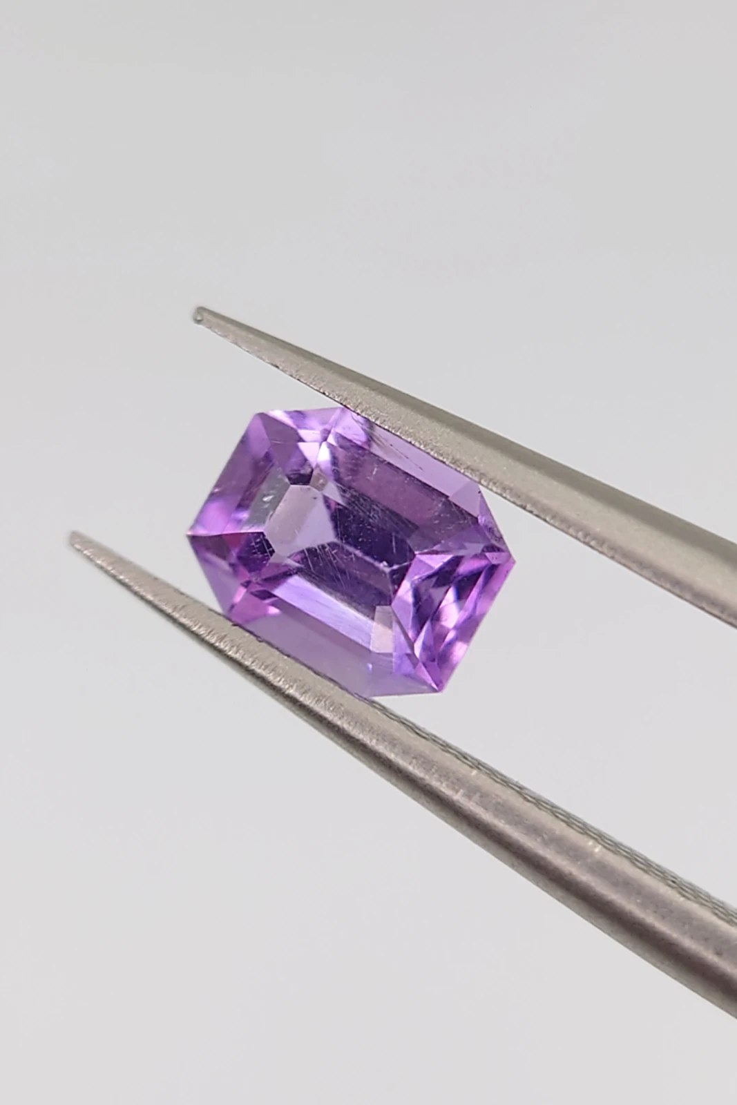 0.7ct Emerald Cut Amethyst Loose Gemstone from Nigeria