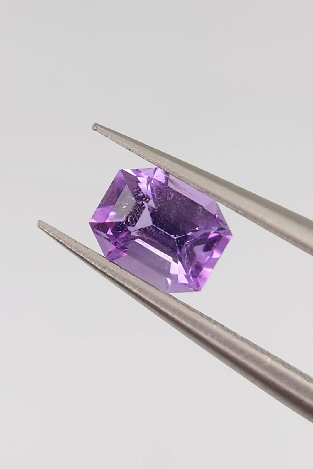 0.7ct Emerald Cut Amethyst Loose Gemstone from Nigeria