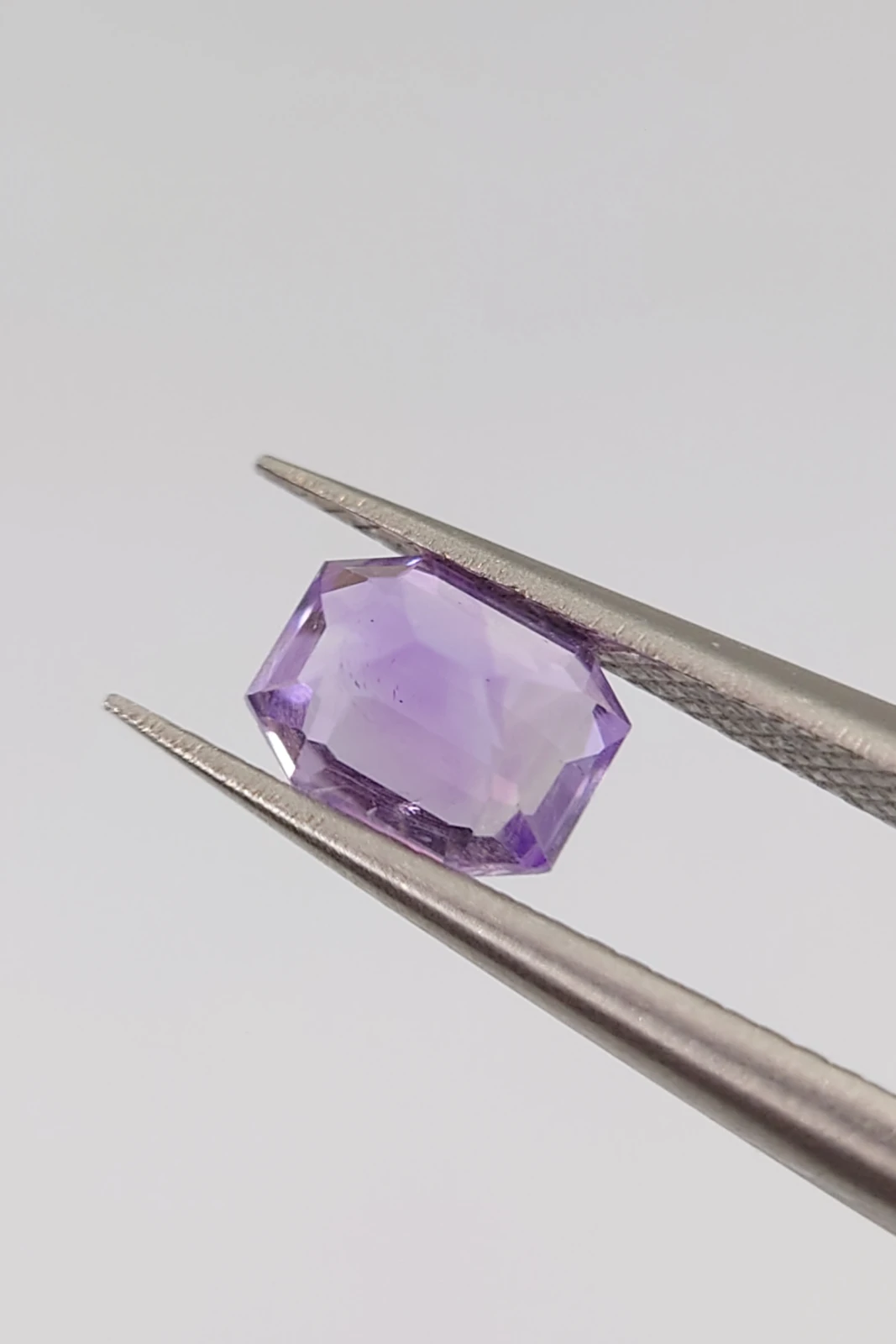 0.7ct Emerald Cut Amethyst Loose Gemstone from Nigeria