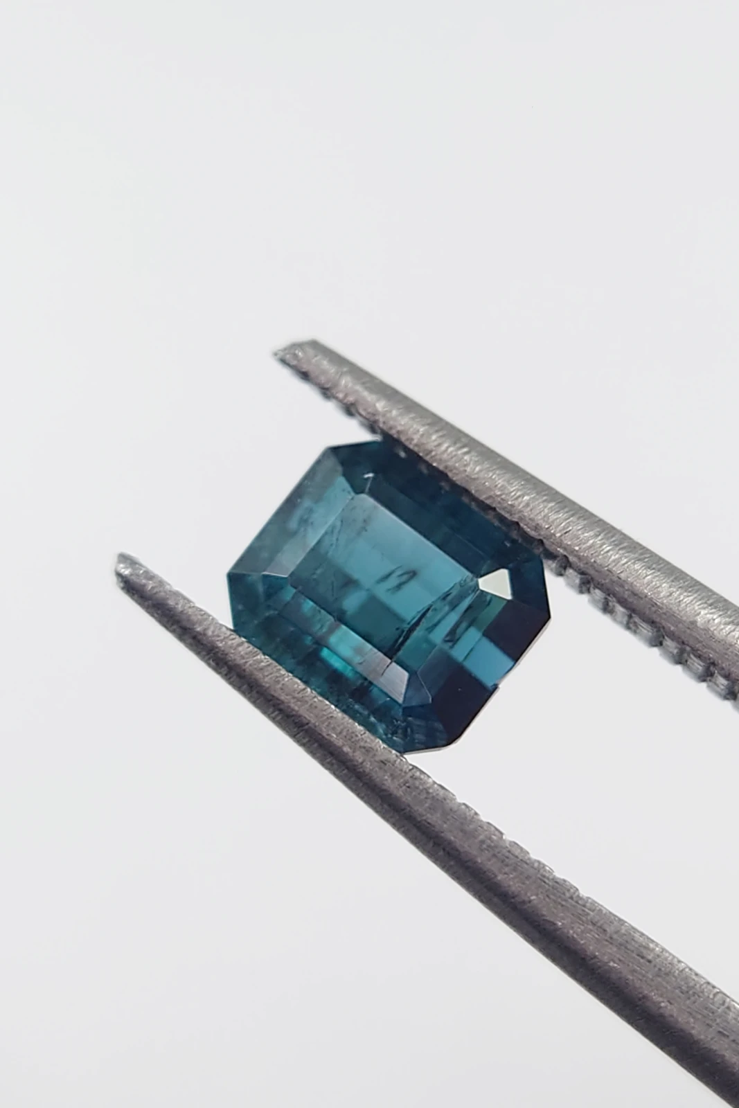 0.85ct Indicolite Tourmaline in Octagon Cut from Nigeria