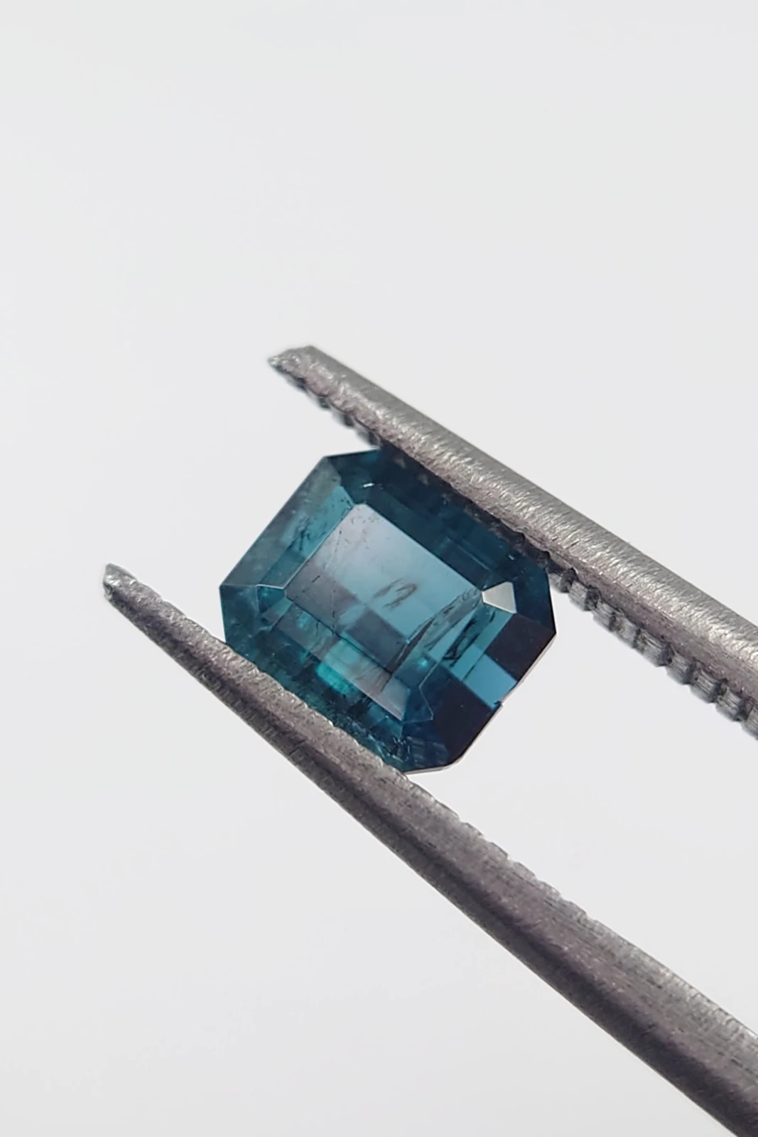 0.85ct Indicolite Tourmaline in Octagon Cut from Nigeria