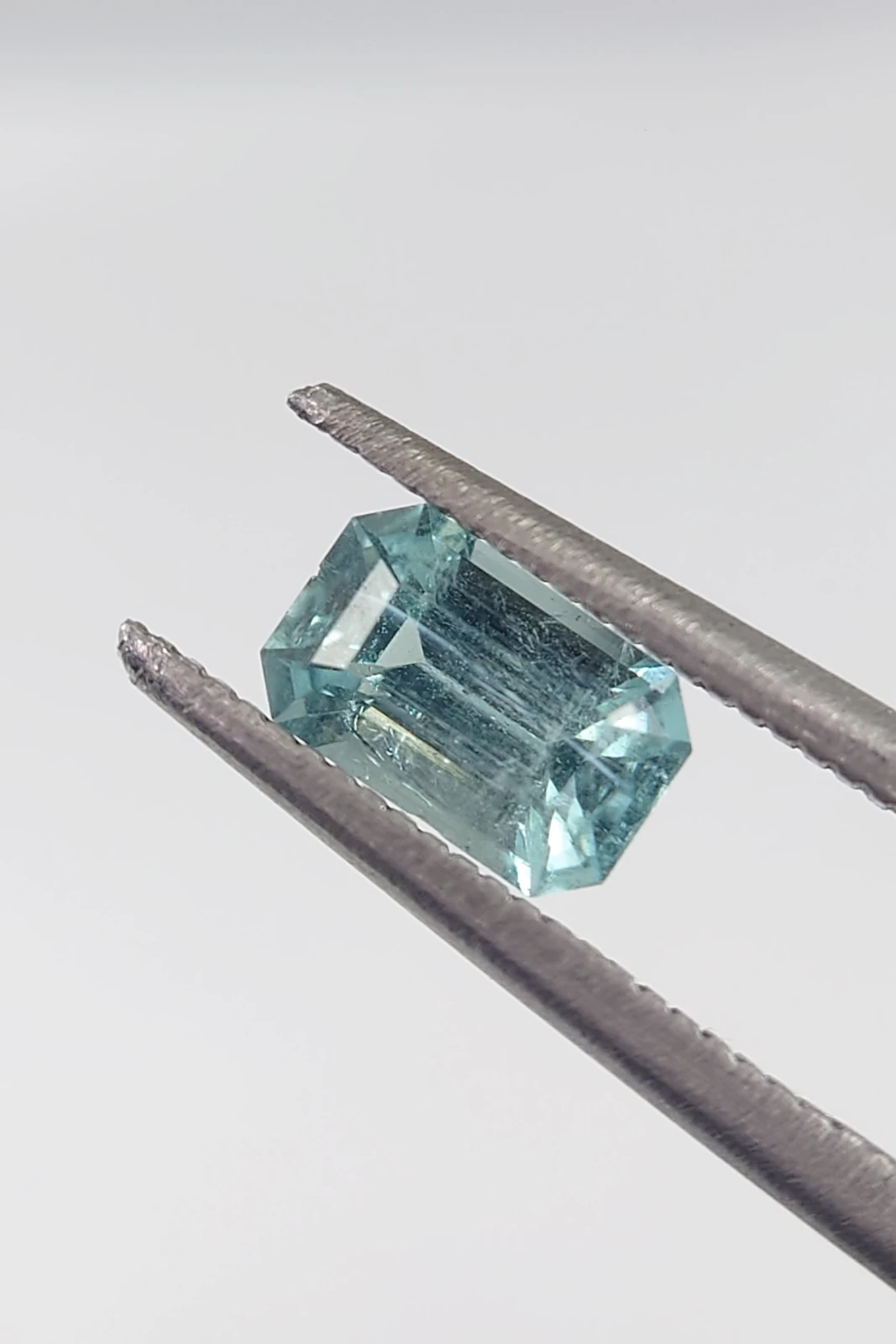 0.7ct Natural Emerald Cut Lagoon Tourmaline from Afghanistan