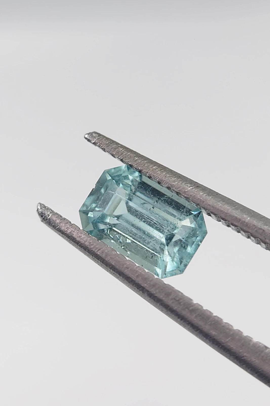 0.7ct Natural Emerald Cut Lagoon Tourmaline from Afghanistan