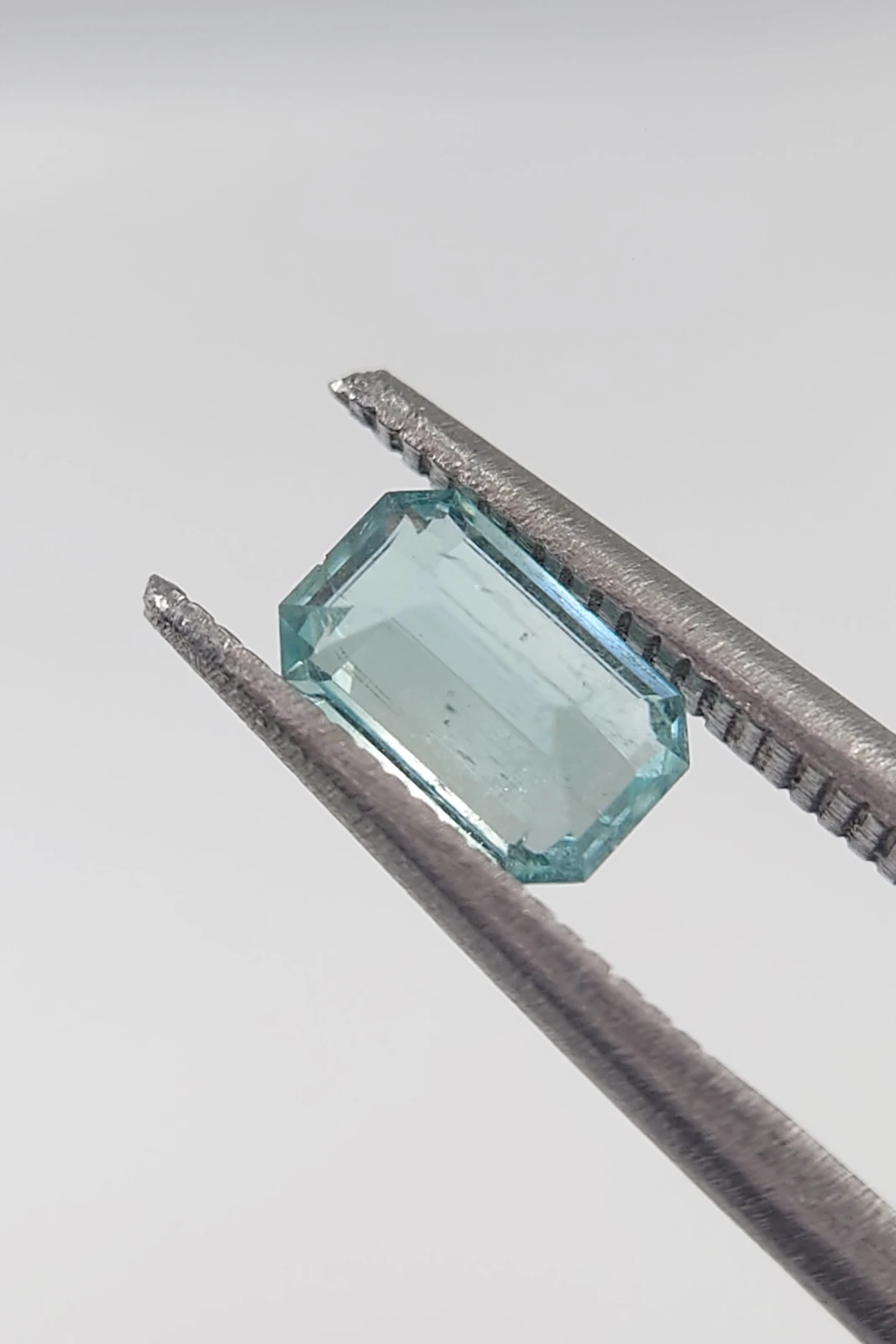 0.7ct Natural Emerald Cut Lagoon Tourmaline from Afghanistan
