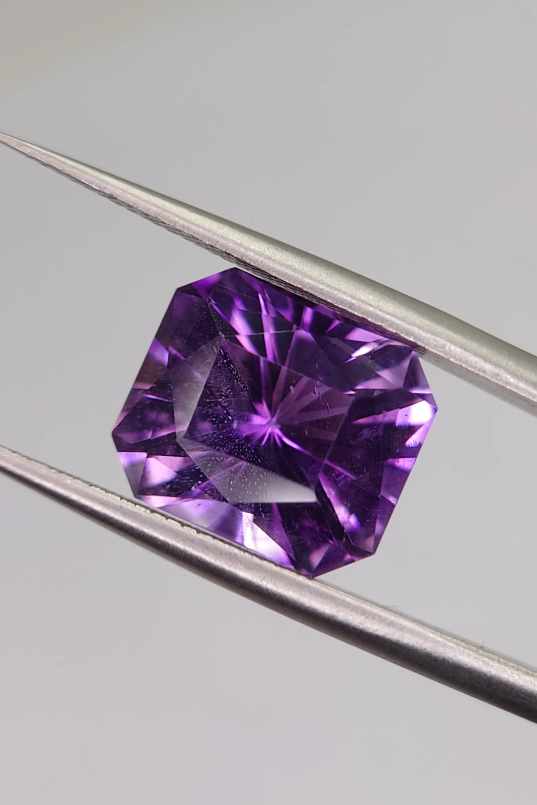 5.4ct Brilliant Radiant Cut Amethyst from Nigeria