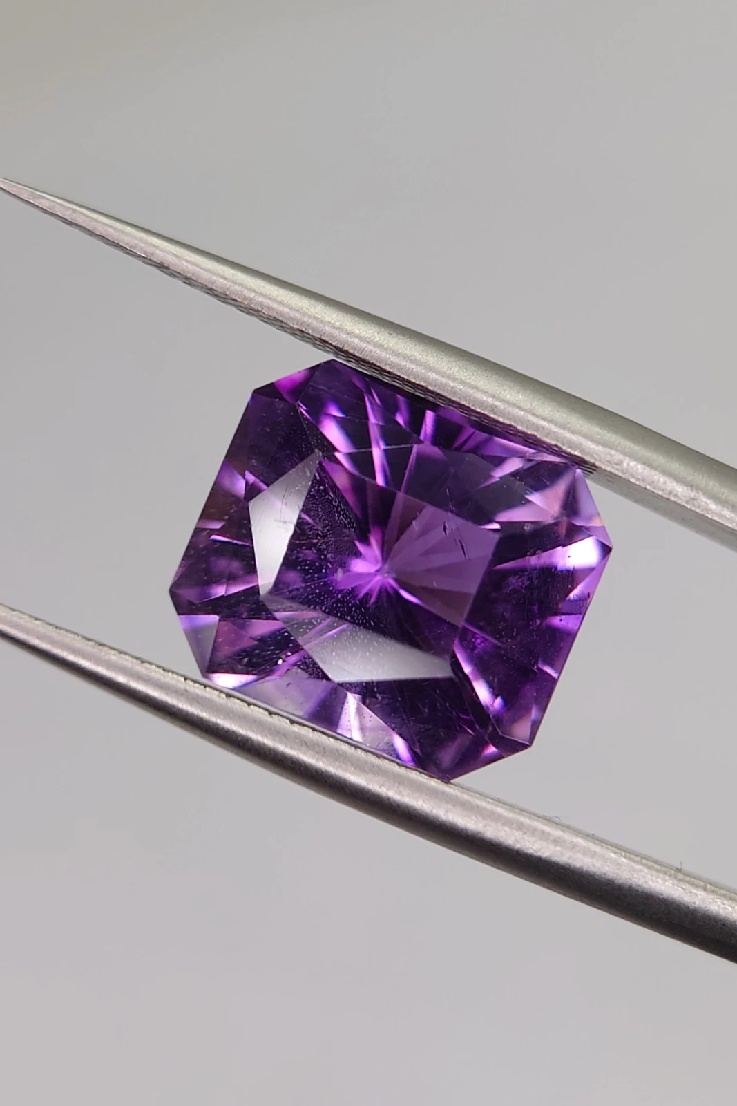 5.4ct Brilliant Radiant Cut Amethyst from Nigeria