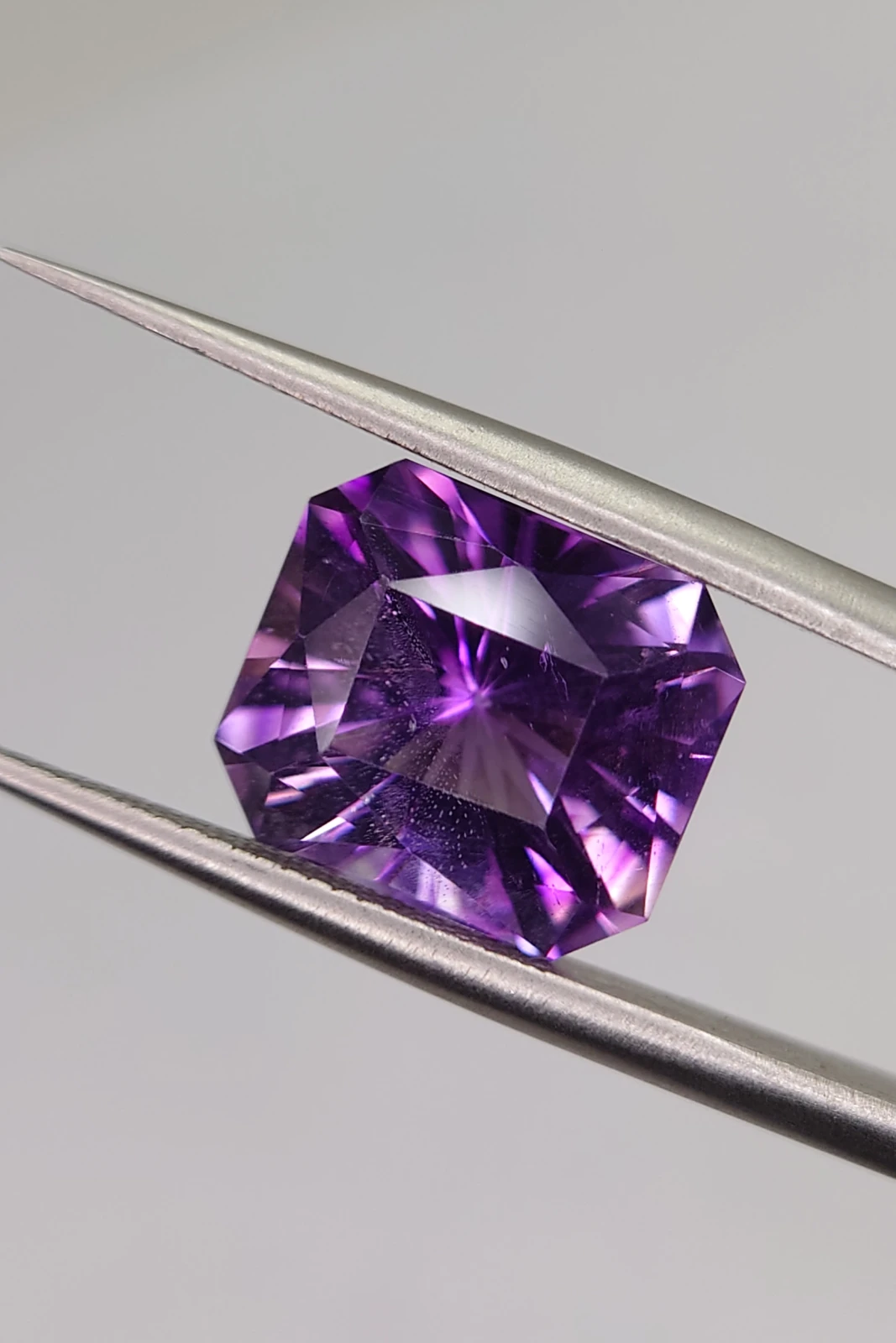 5.4ct Brilliant Radiant Cut Amethyst from Nigeria