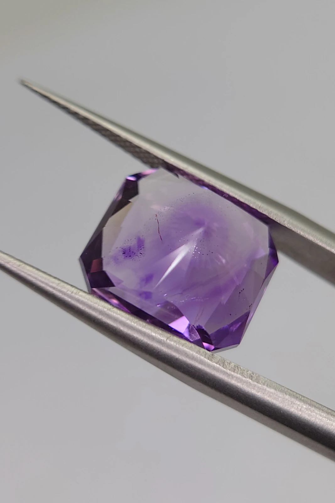 5.4ct Brilliant Radiant Cut Amethyst from Nigeria