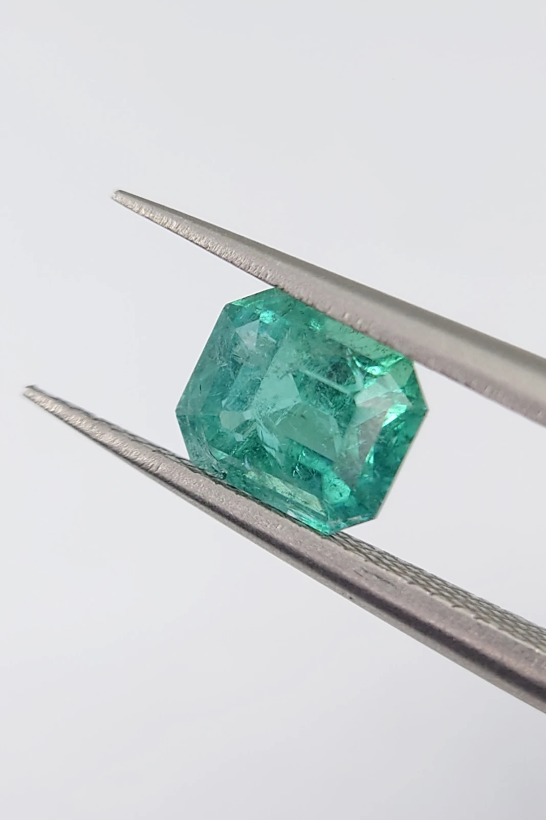 1.2ct Asscher Cut Natural Green Lagoon Tourmaline from Afghanistan