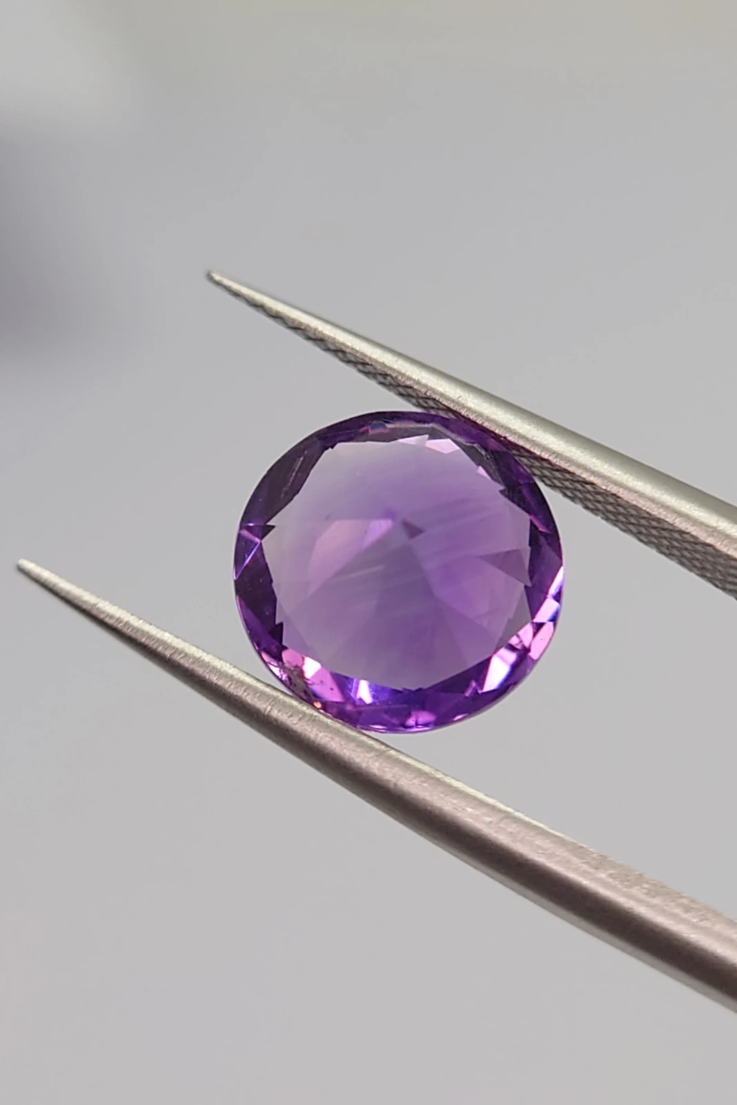 2.85ct Natural Round Cut Amethyst from Nigeria