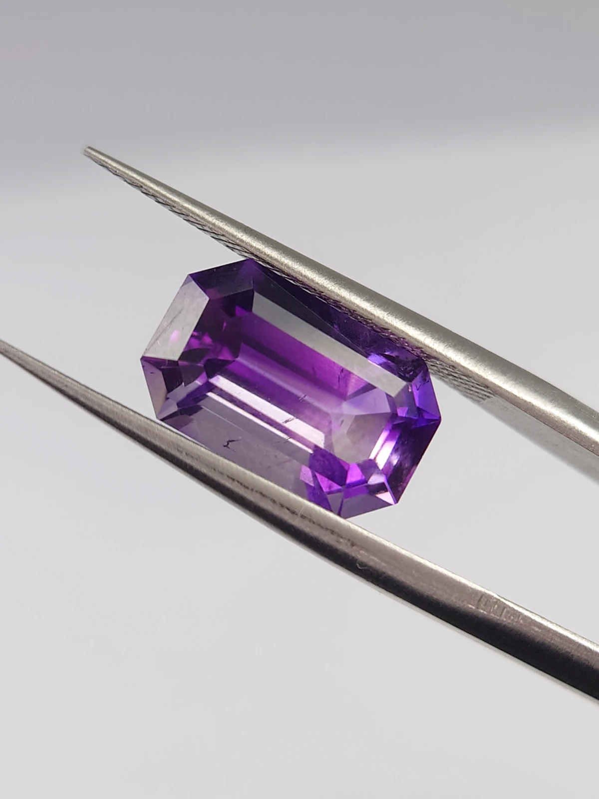 3.3ct Emerald Cut Natural Amethyst from Nigeria