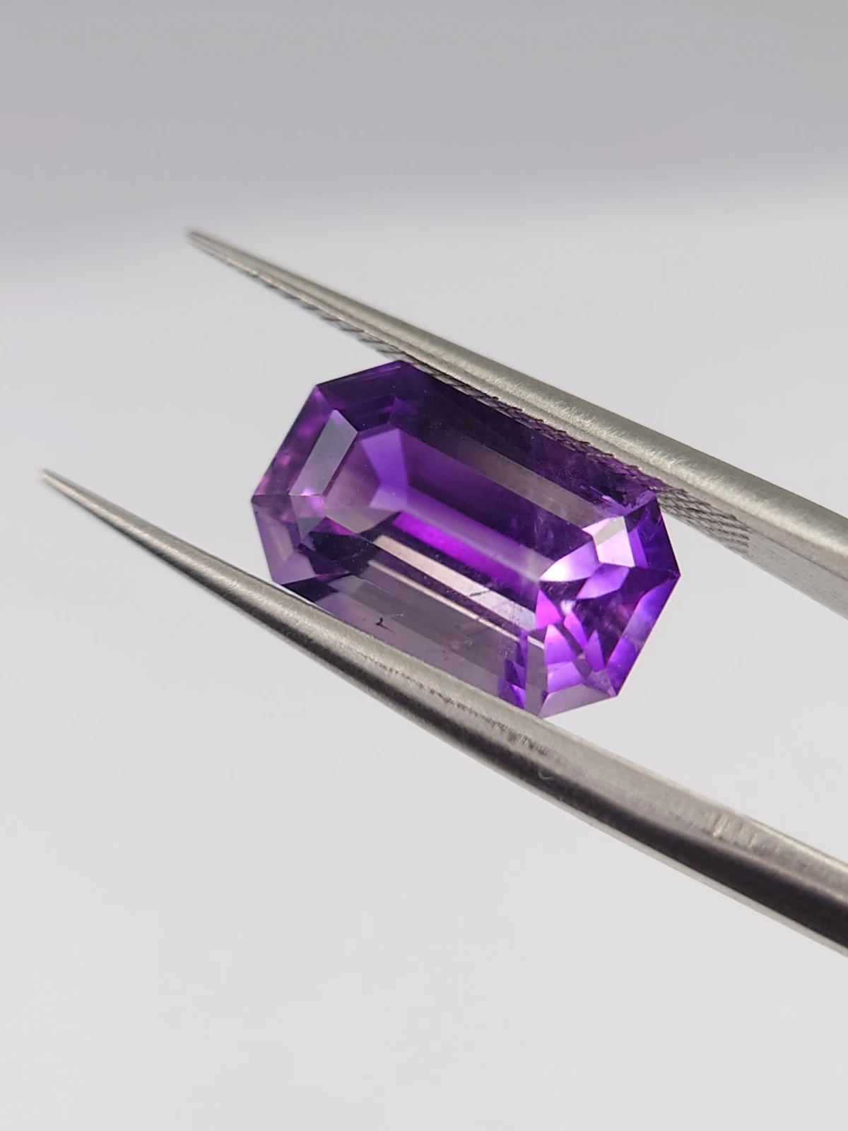 3.3ct Emerald Cut Natural Amethyst from Nigeria