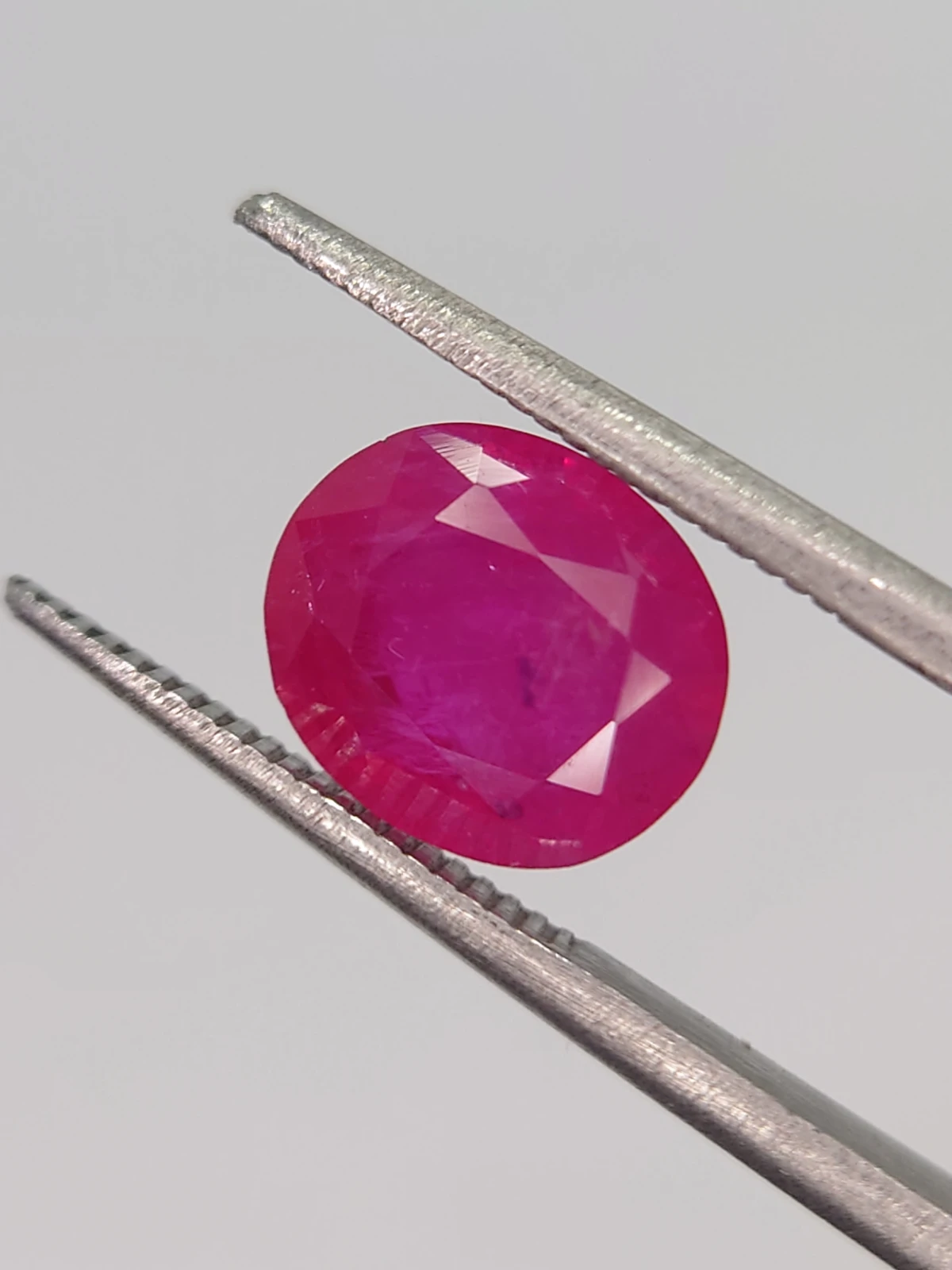2.98ct Oval Faceted Natural Ruby from Afghanistan
