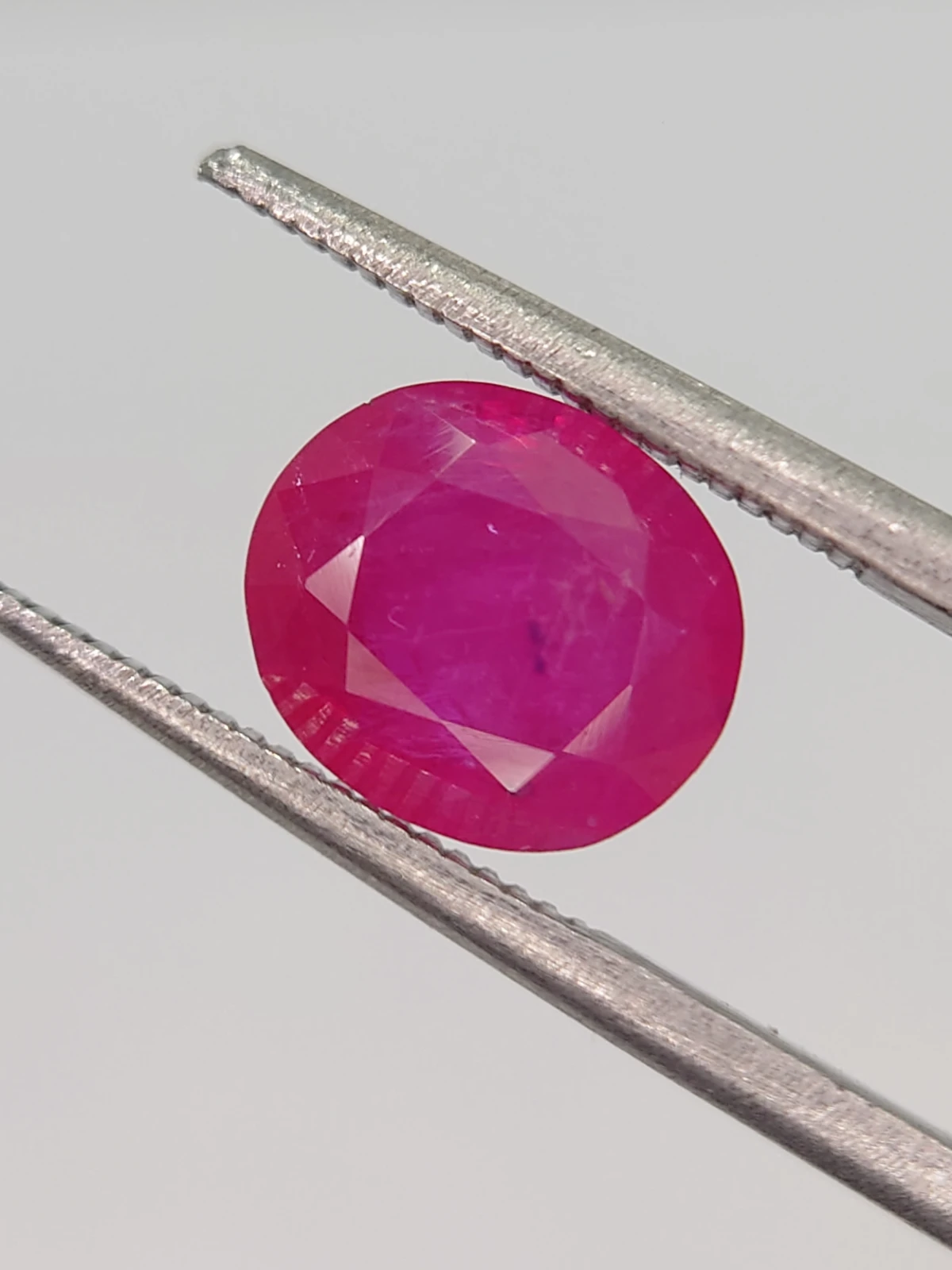 2.98ct Oval Faceted Natural Ruby from Afghanistan