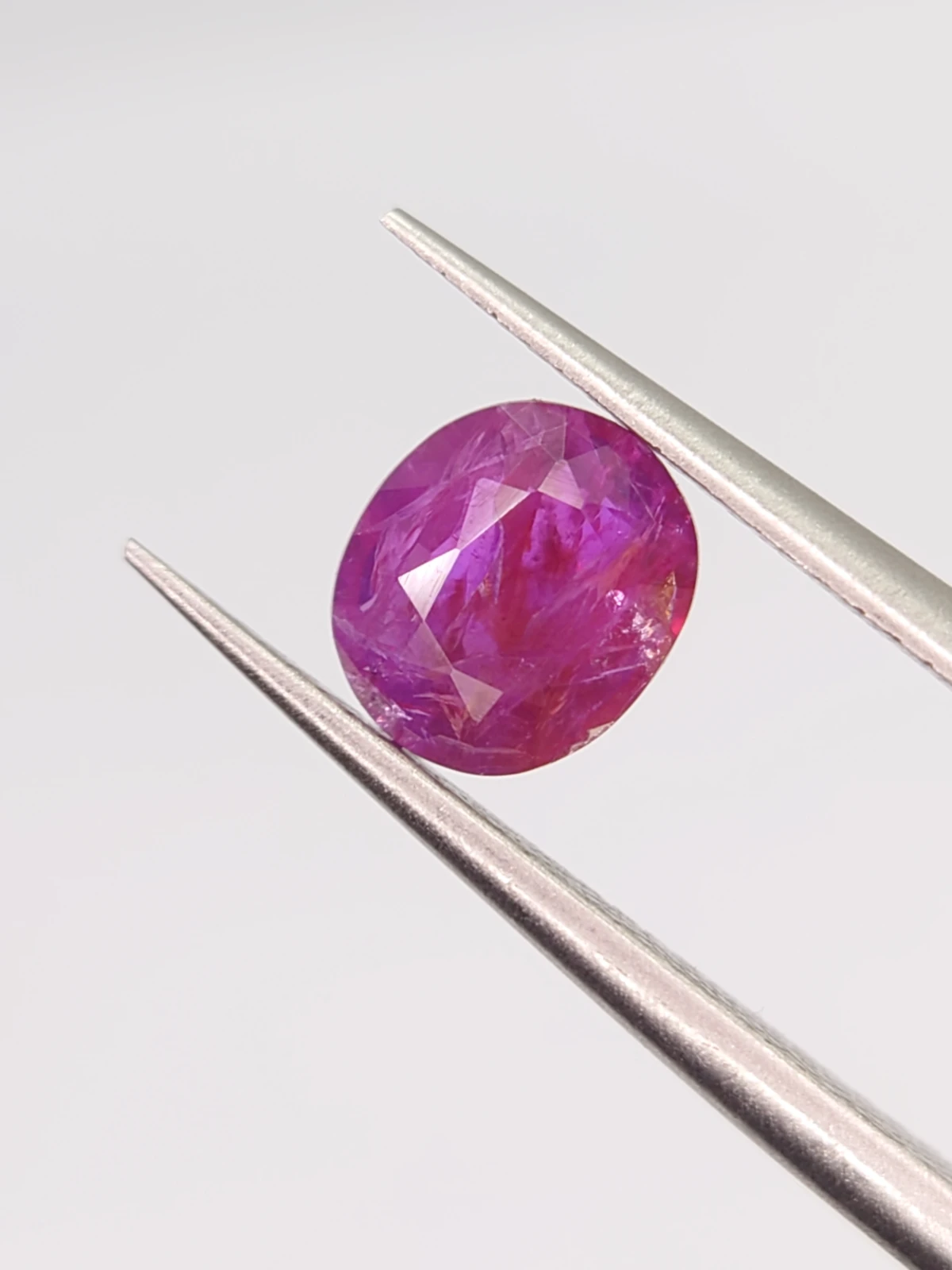 0.95ct Natural Ruby Unheated and Untread Oval Cut from Afghanistan