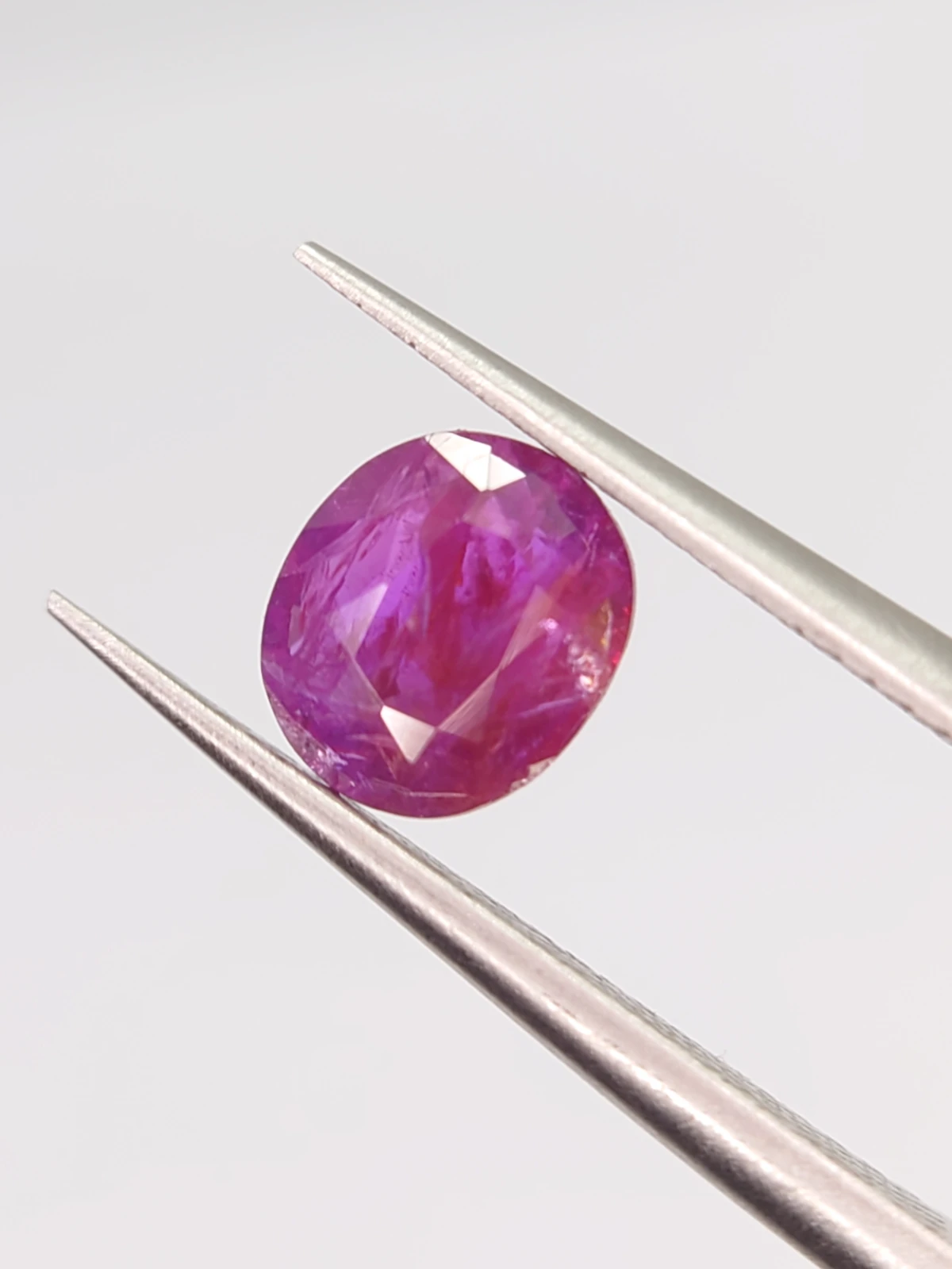 0.95ct Natural Ruby Unheated and Untread Oval Cut from Afghanistan