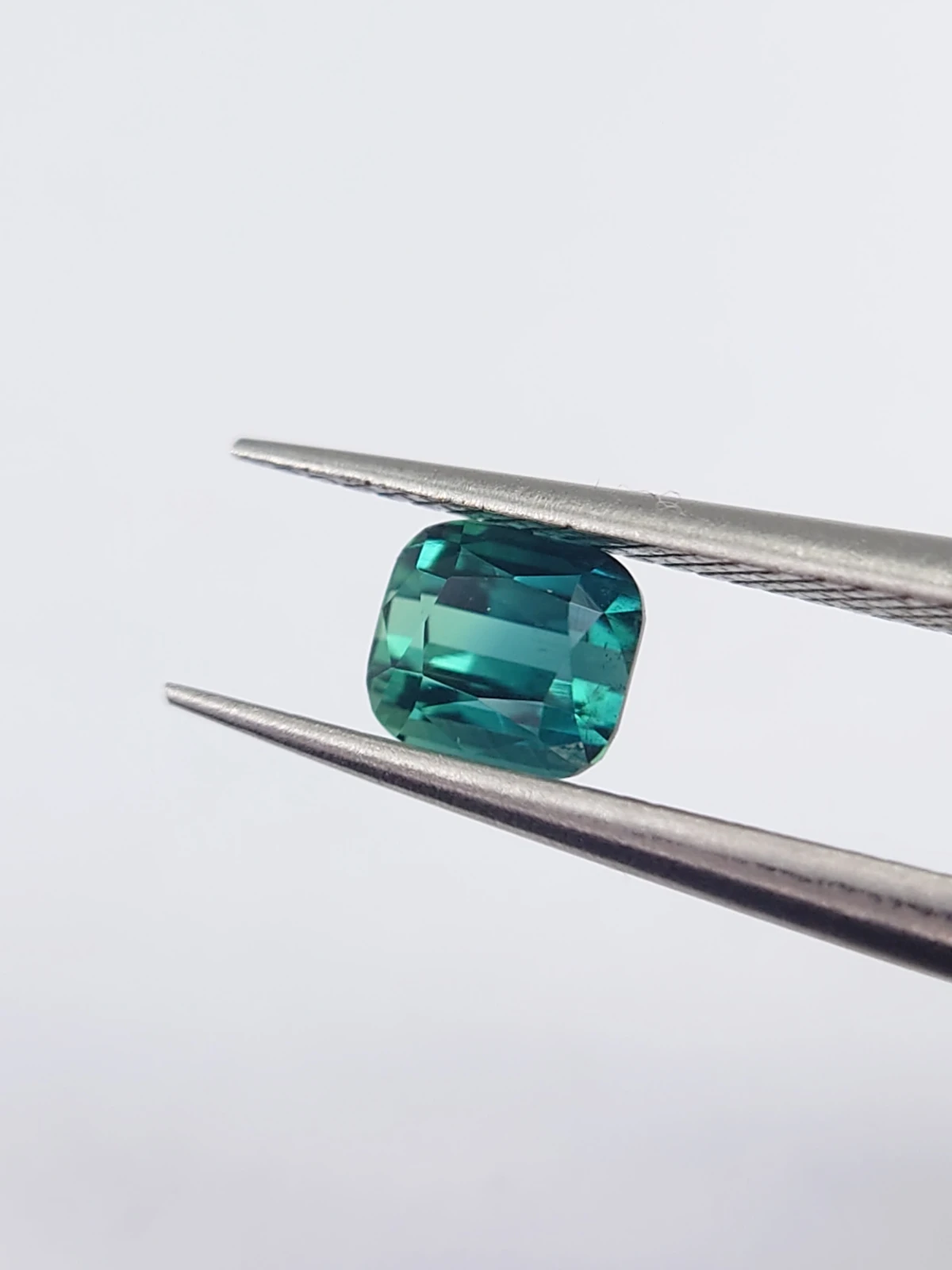 0.52ct Natural Bicolor Lagoon Tourmaline in Cushion Cut from Afghanistan