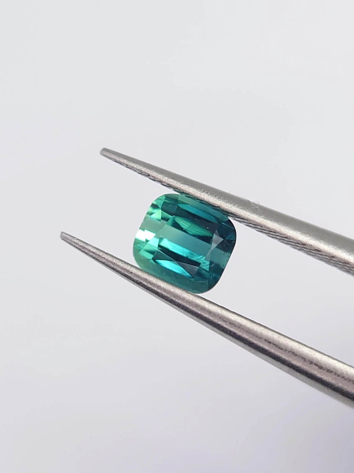 0.52ct Natural Bicolor Lagoon Tourmaline in Cushion Cut from Afghanistan