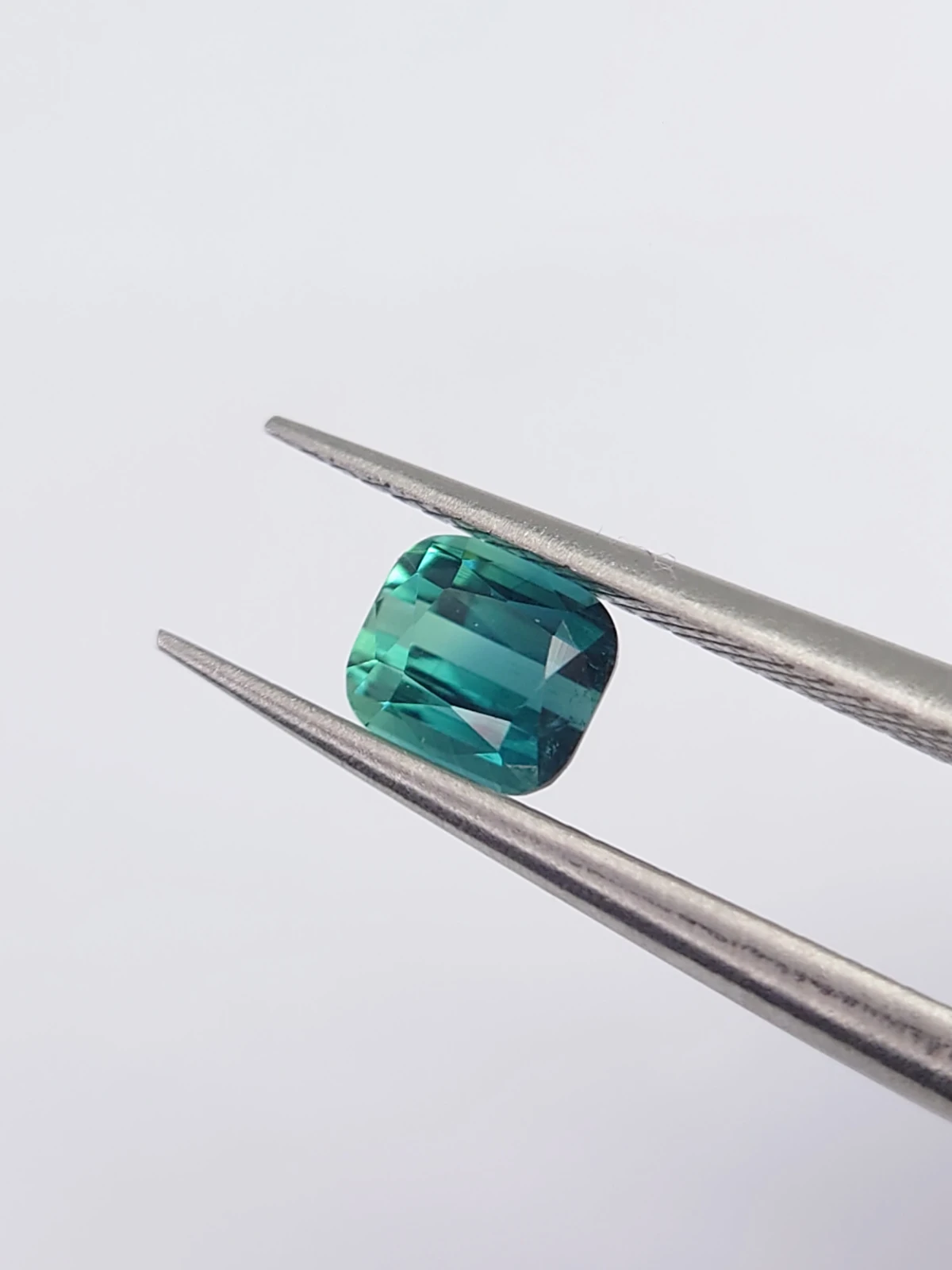 0.52ct Natural Bicolor Lagoon Tourmaline in Cushion Cut from Afghanistan