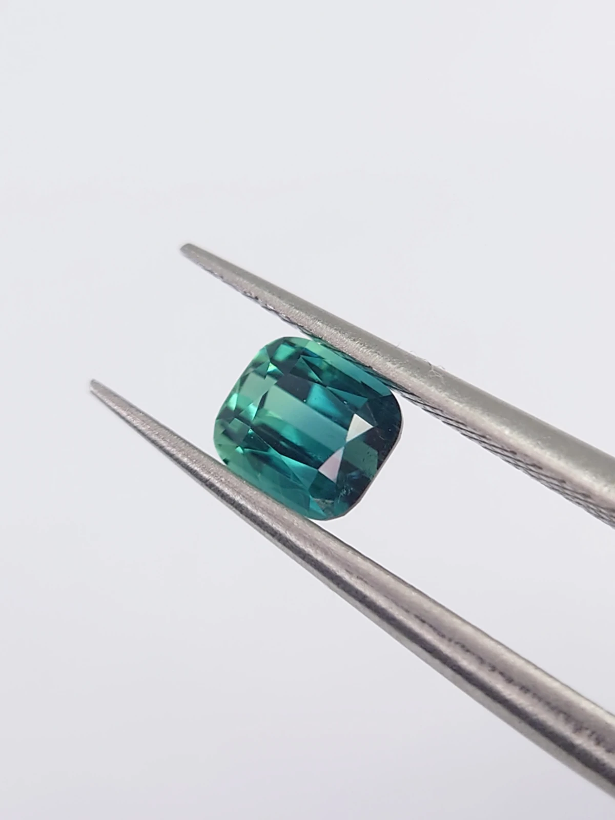 0.52ct Natural Bicolor Lagoon Tourmaline in Cushion Cut from Afghanistan