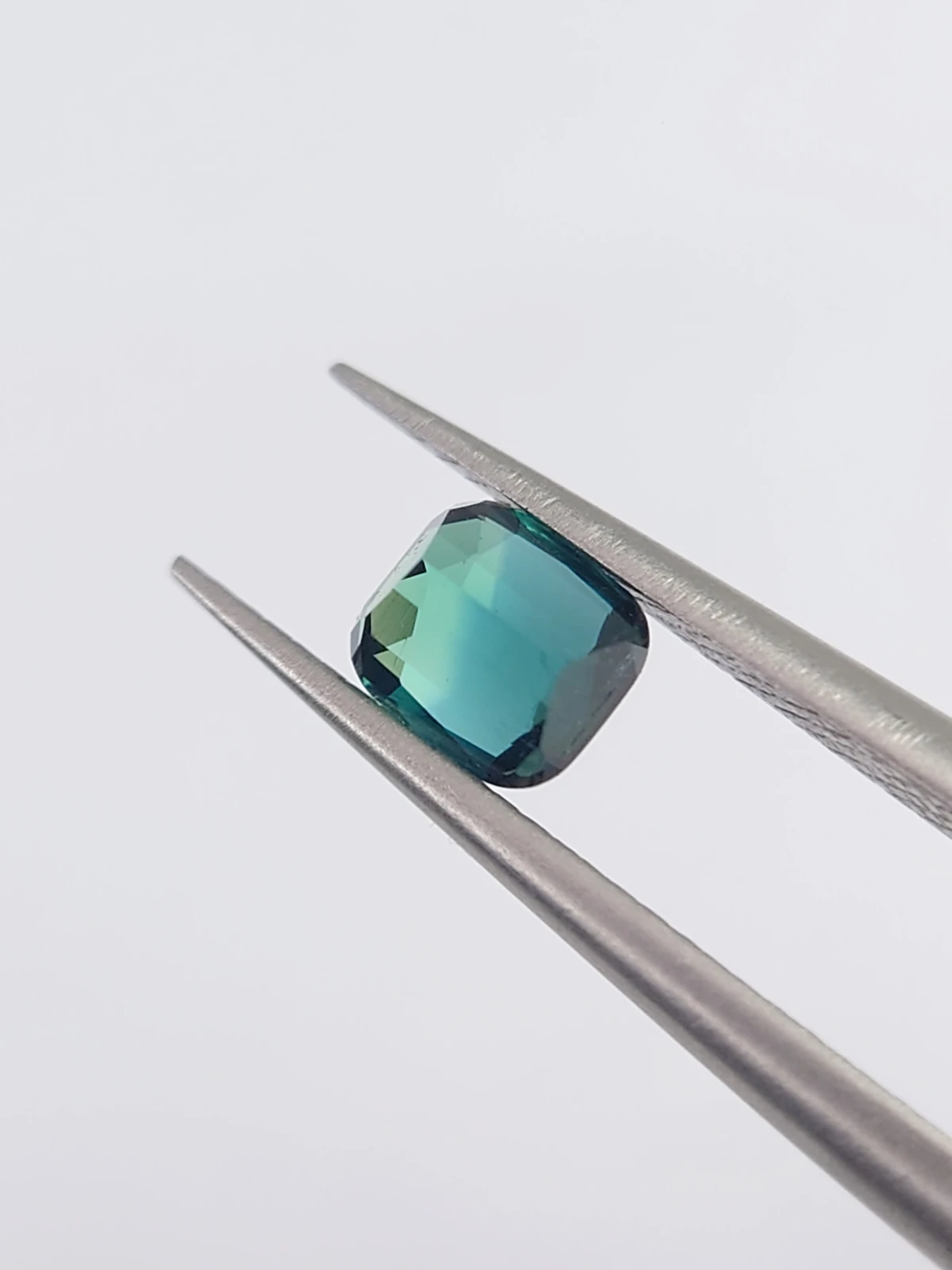 0.52ct Natural Bicolor Lagoon Tourmaline in Cushion Cut from Afghanistan