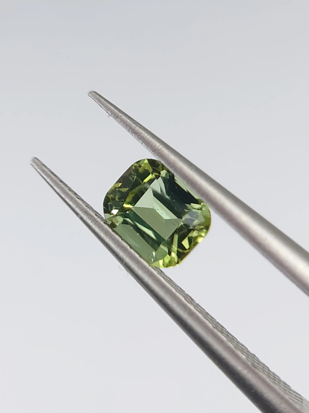 0.57ct Mint Green Cushion Shape Tourmaline from Afghanistan
