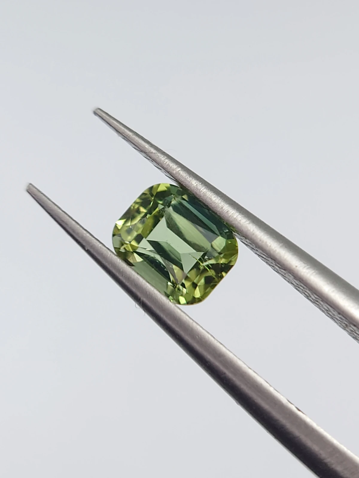 0.57ct Mint Green Cushion Shape Tourmaline from Afghanistan