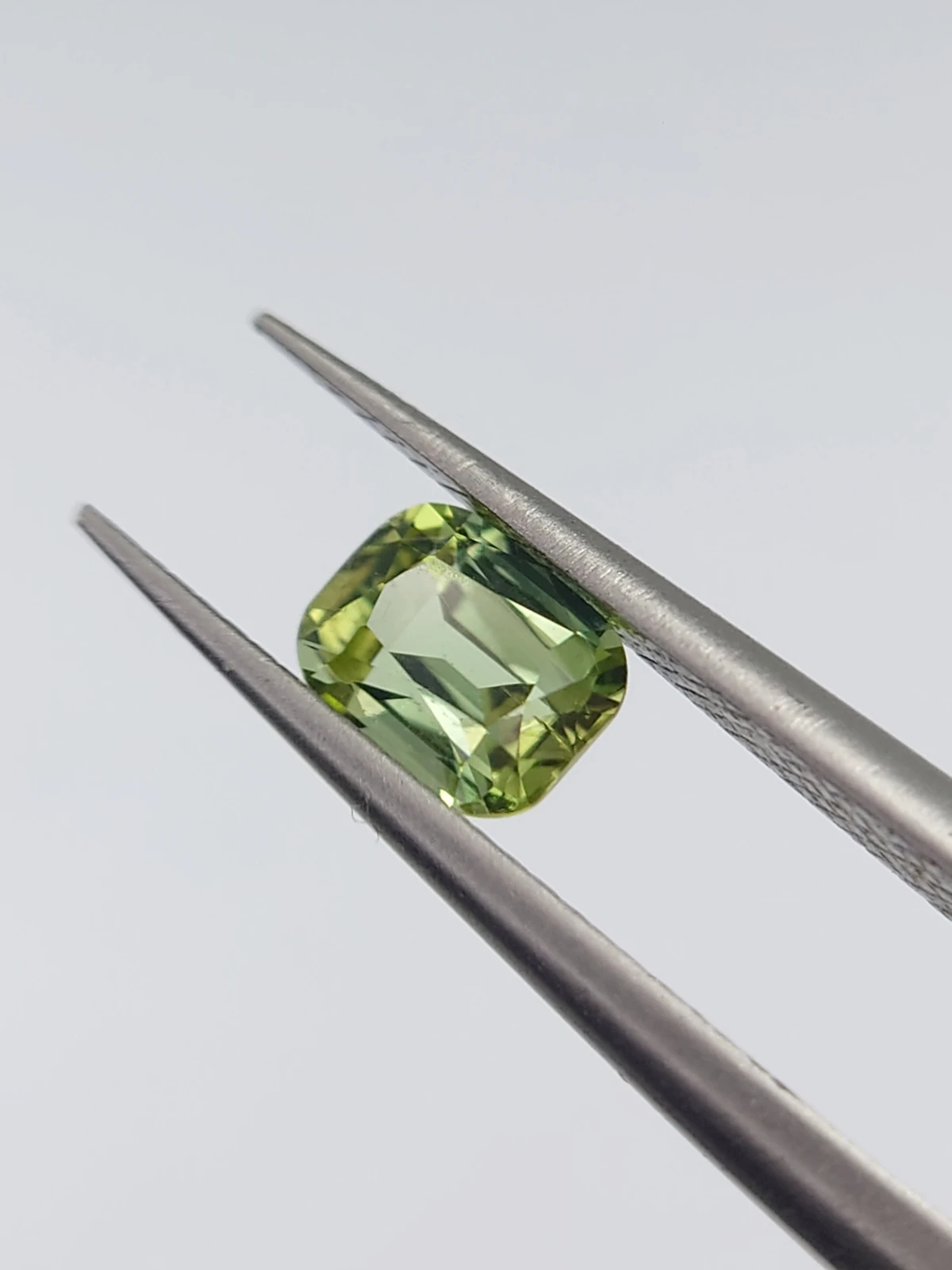 0.57ct Mint Green Cushion Shape Tourmaline from Afghanistan
