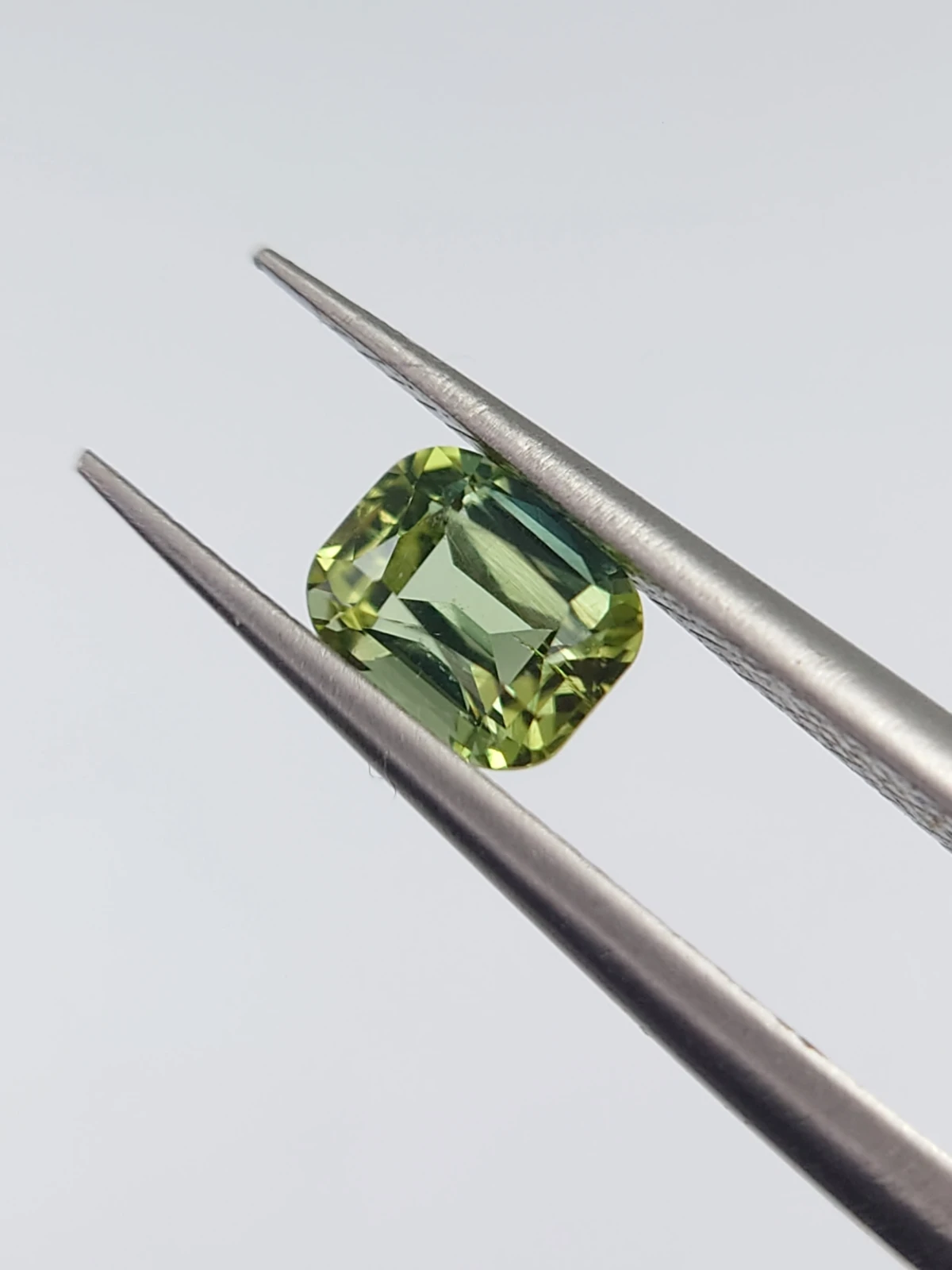 0.57ct Mint Green Cushion Shape Tourmaline from Afghanistan