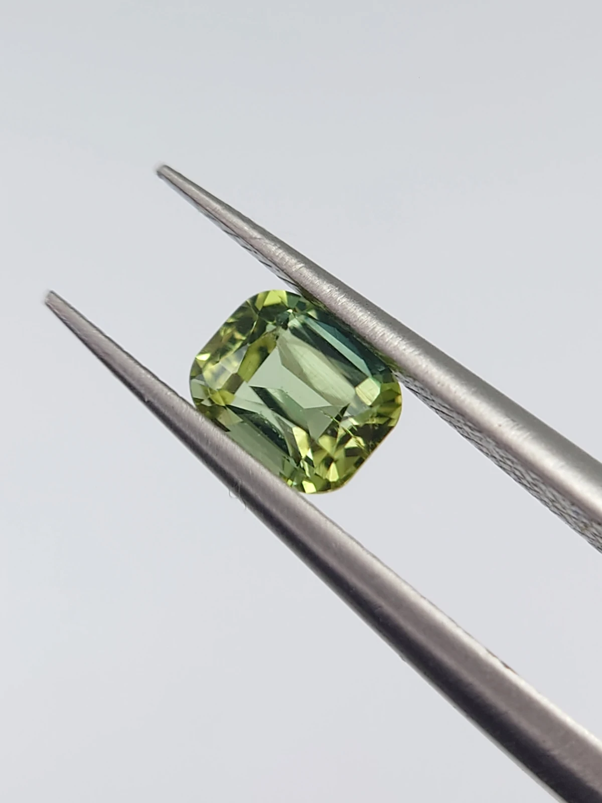 0.57ct Mint Green Cushion Shape Tourmaline from Afghanistan