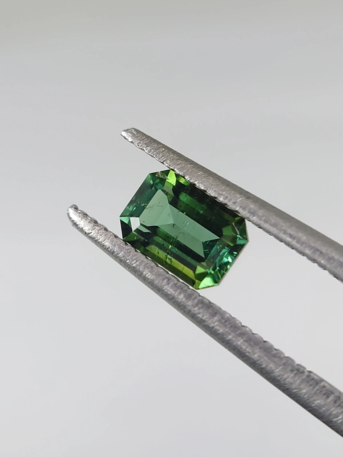 0.58ct Natural Emerald Cut Green Tourmaline from Afghanistan