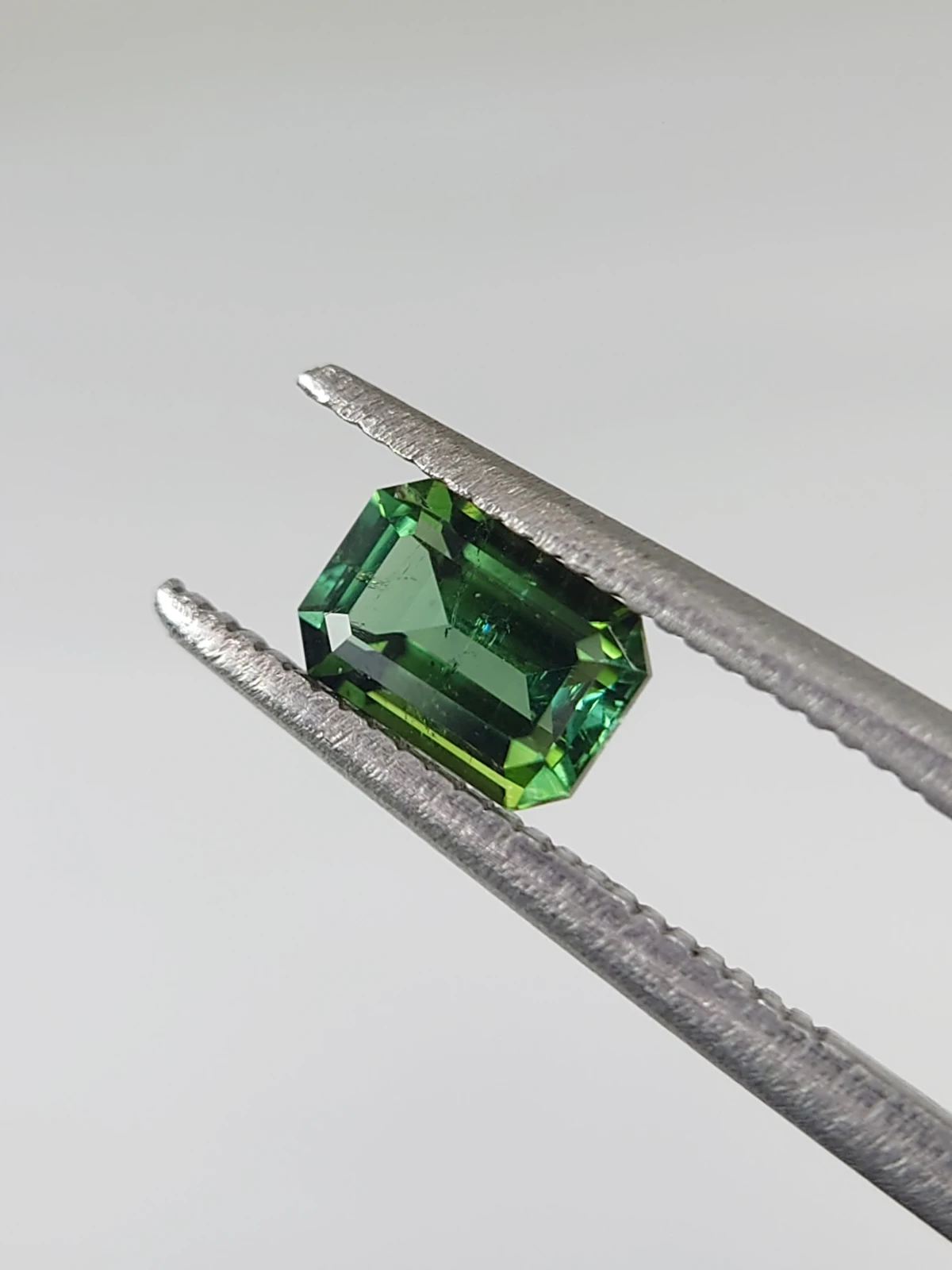 0.58ct Natural Emerald Cut Green Tourmaline from Afghanistan