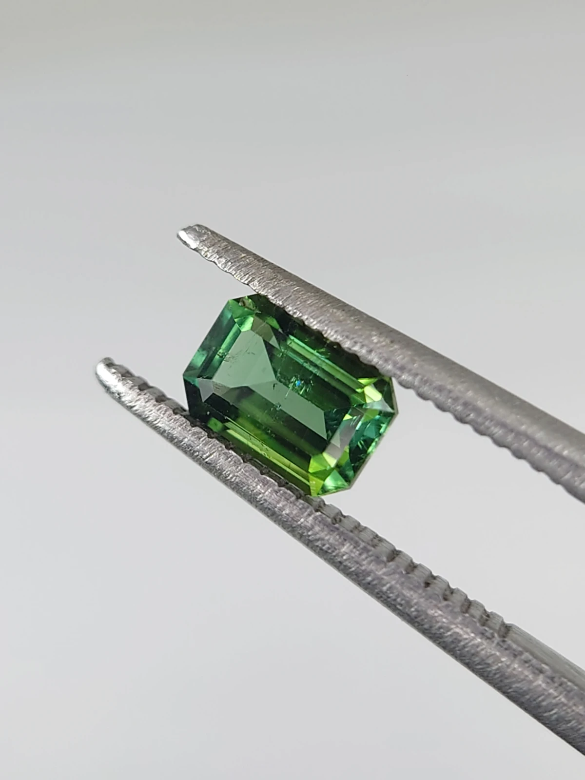 0.58ct Natural Emerald Cut Green Tourmaline from Afghanistan