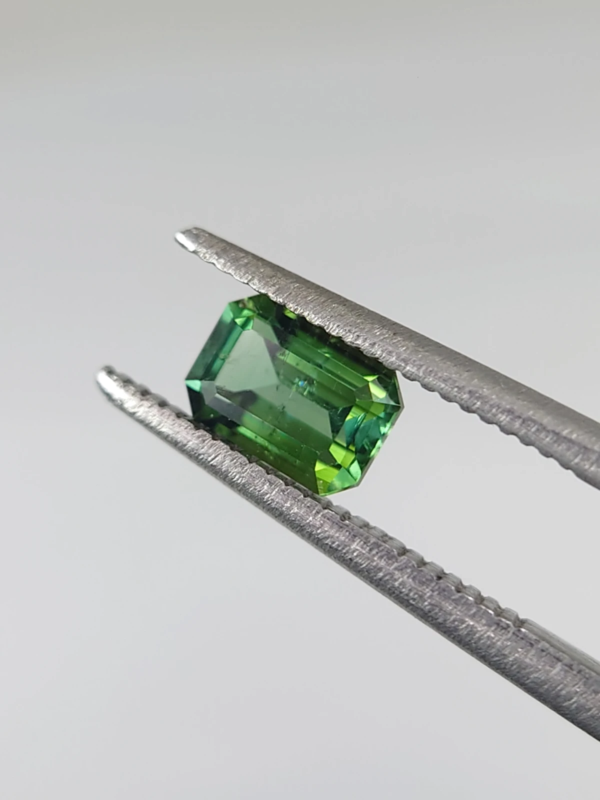 0.58ct Natural Emerald Cut Green Tourmaline from Afghanistan
