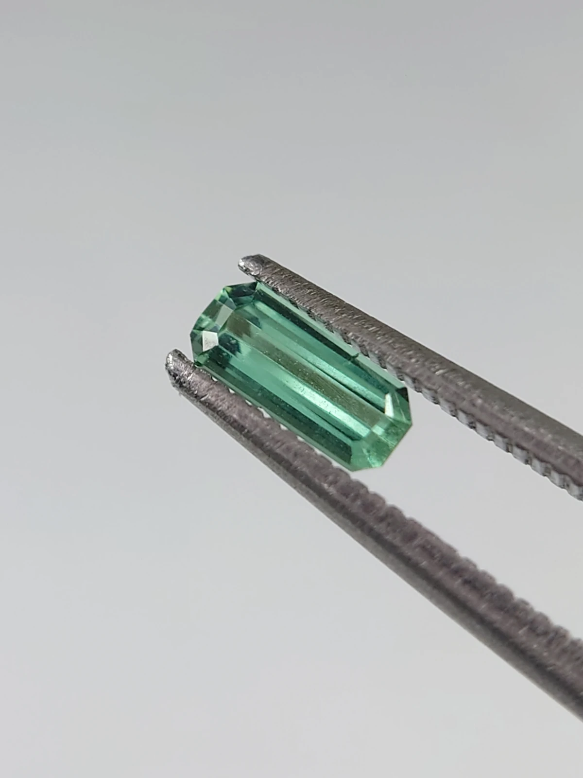 0.4ct Green Emerald Cut Tourmaline from Afghanistan
