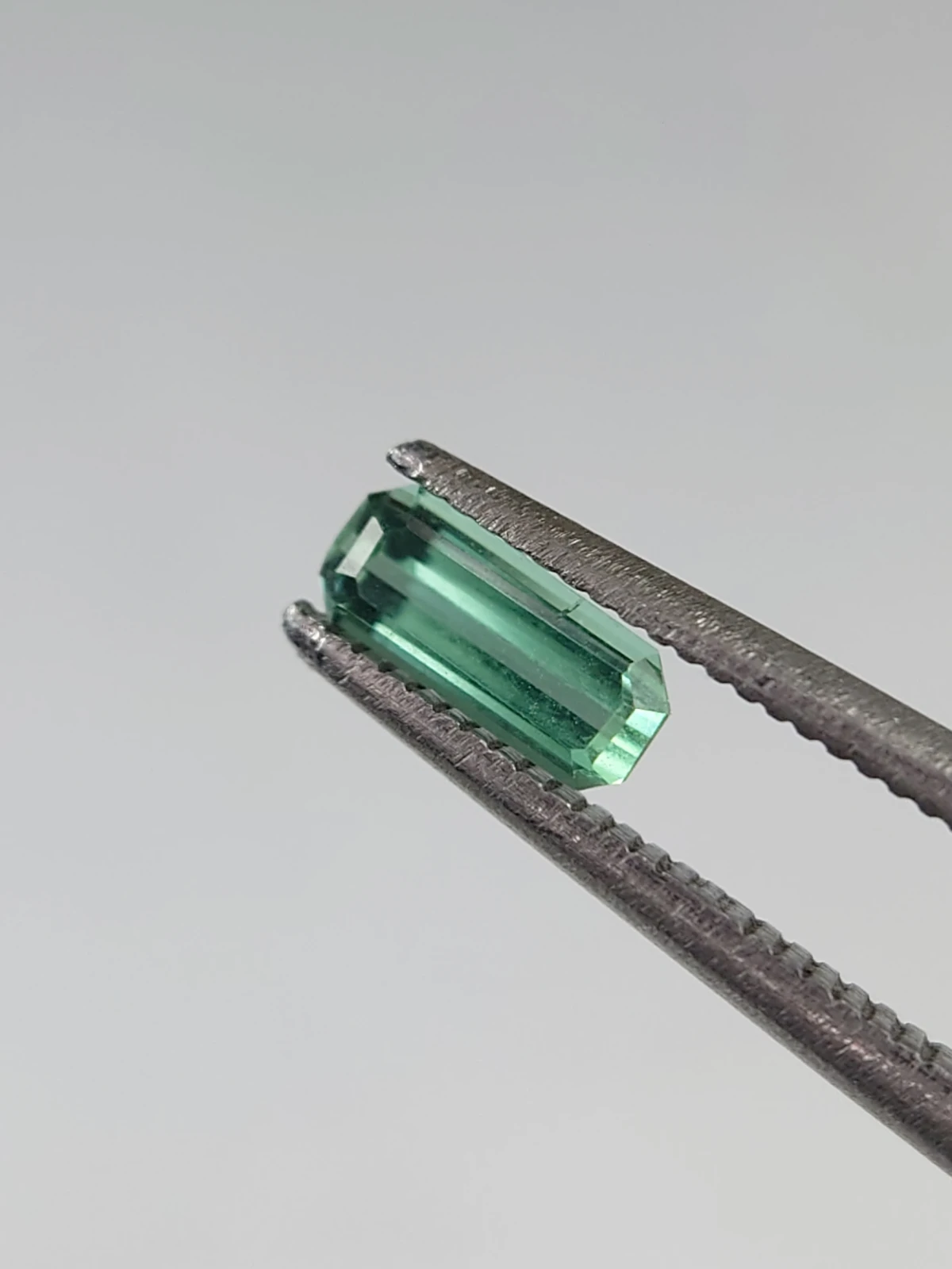 0.4ct Green Emerald Cut Tourmaline from Afghanistan